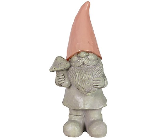 Exhart Solar Happy Hat Gnome Statue