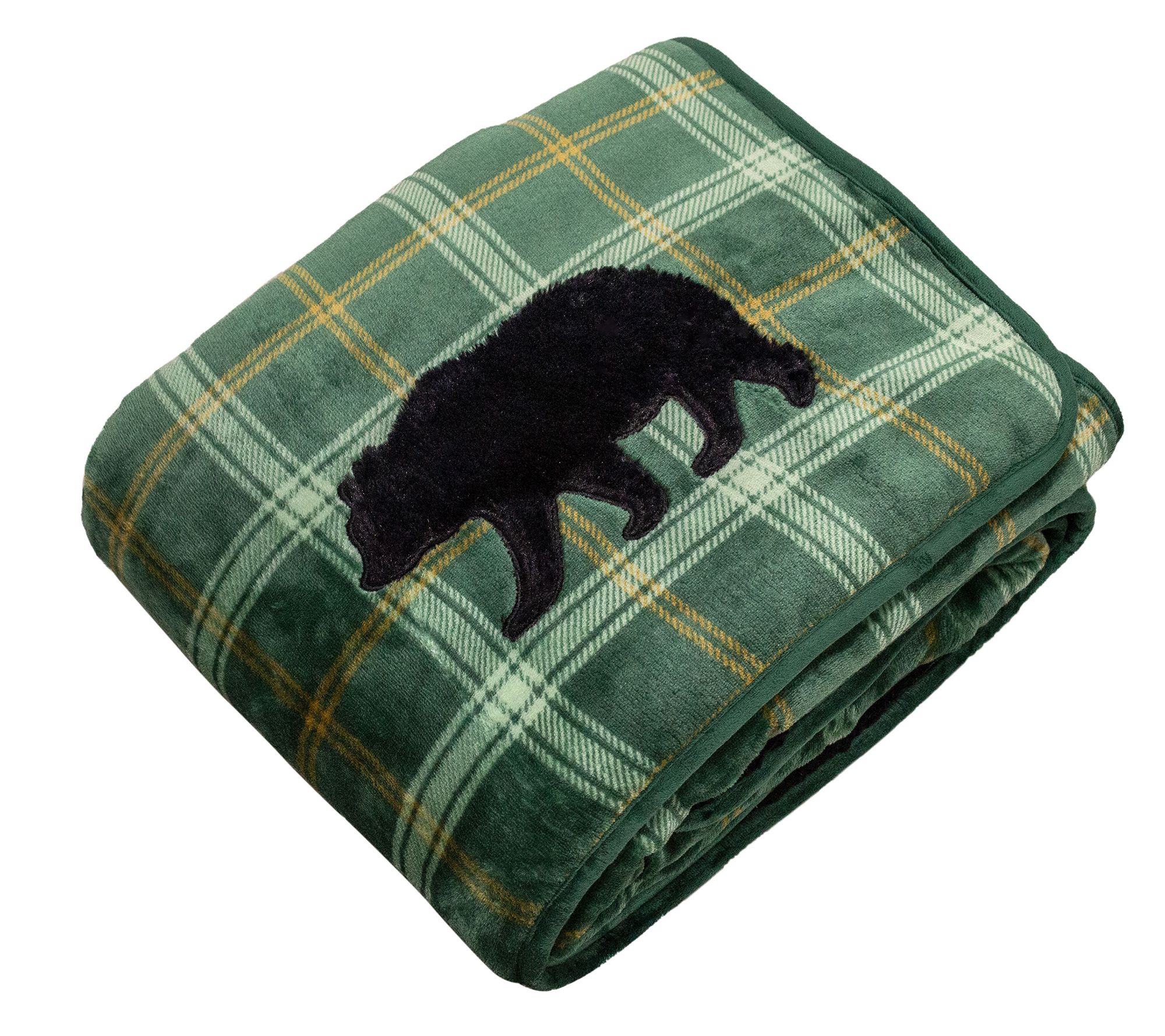 Applique Reversible Velvet Sherpa Weighted Blanket 15 lb