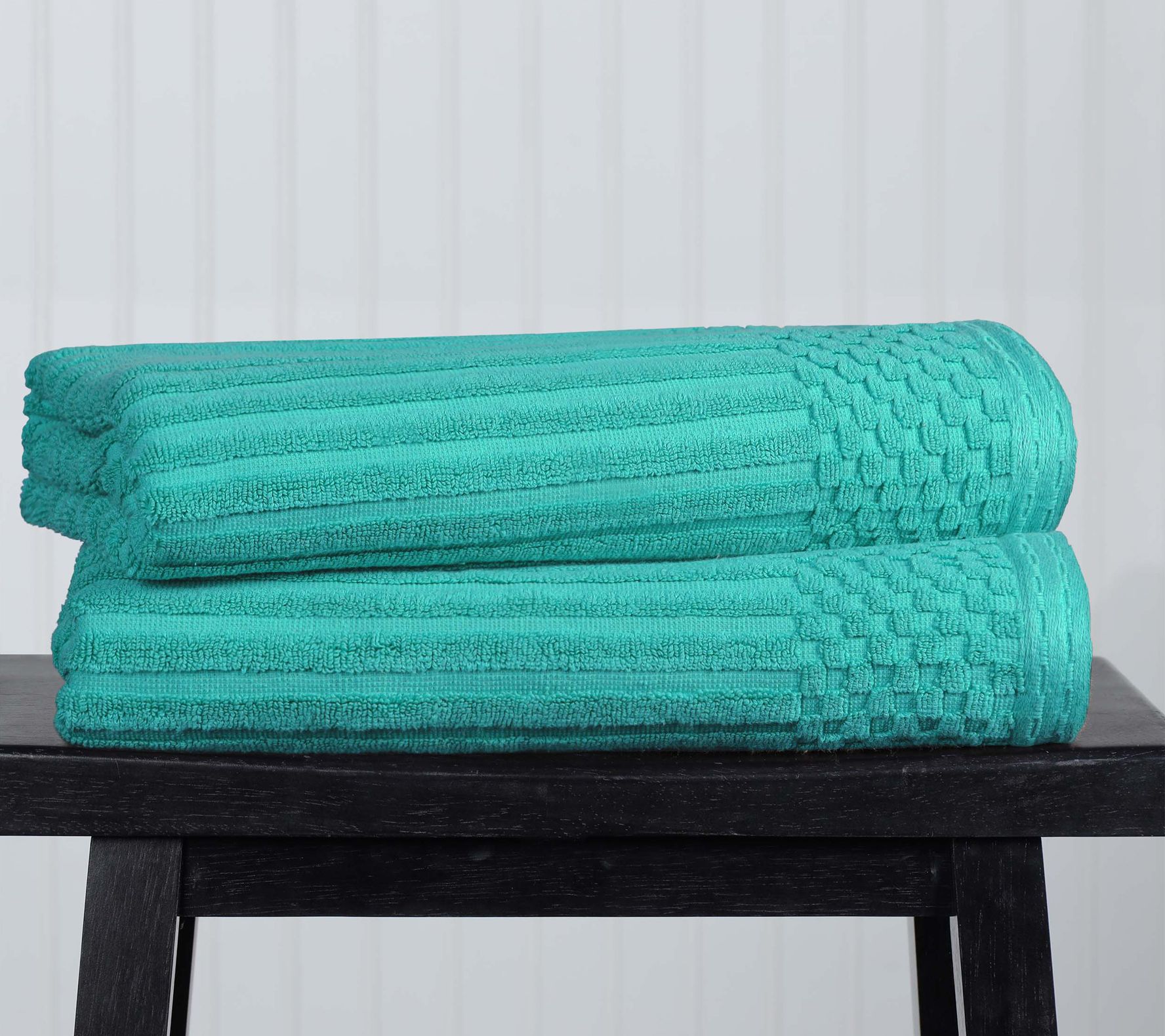 Superior Soho Collection 6 Piece 100% Cotton Bath Towel Set, Navy