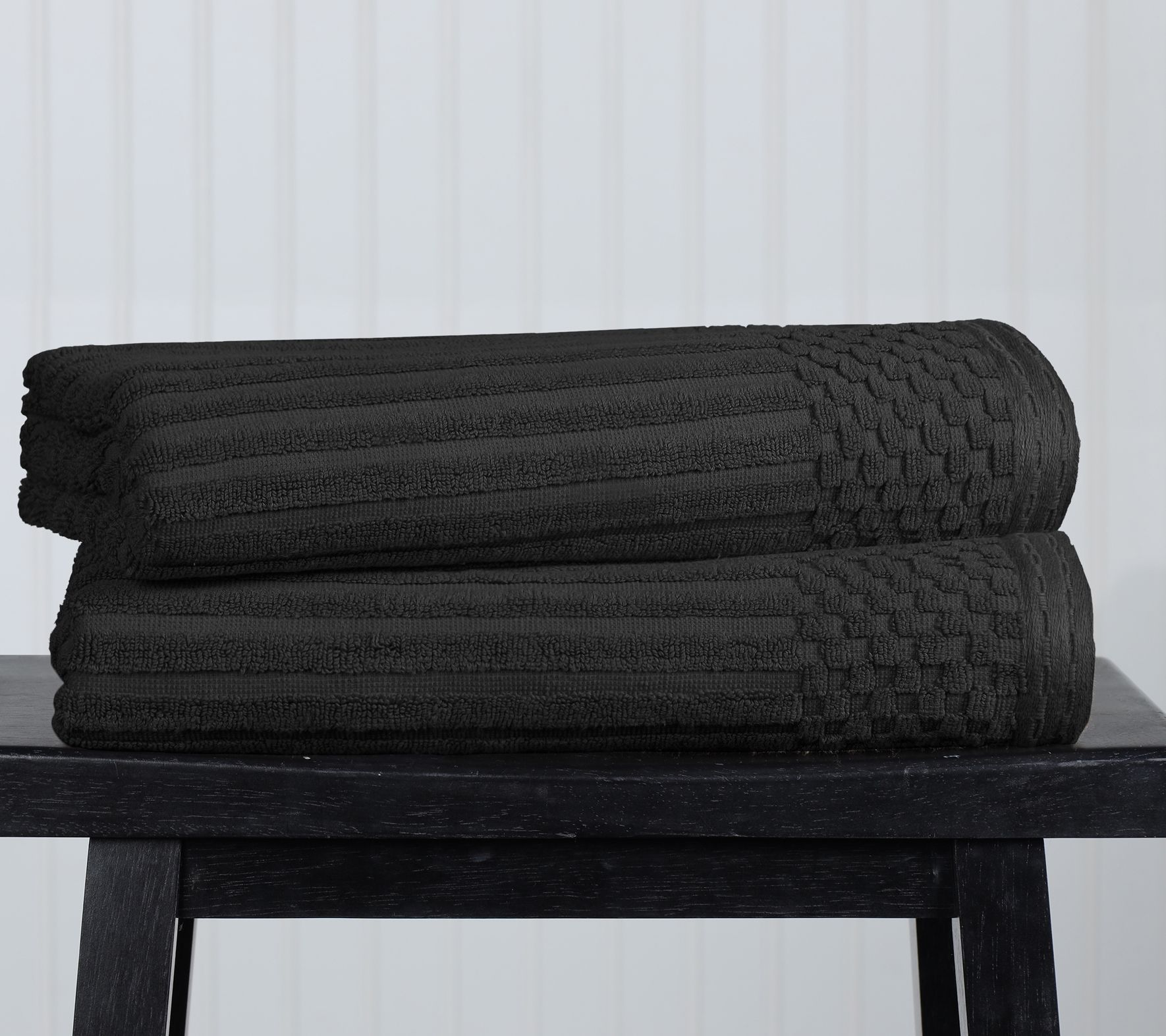 Superior Cotton 2-Piece Absorbent Textured BathTowel Set