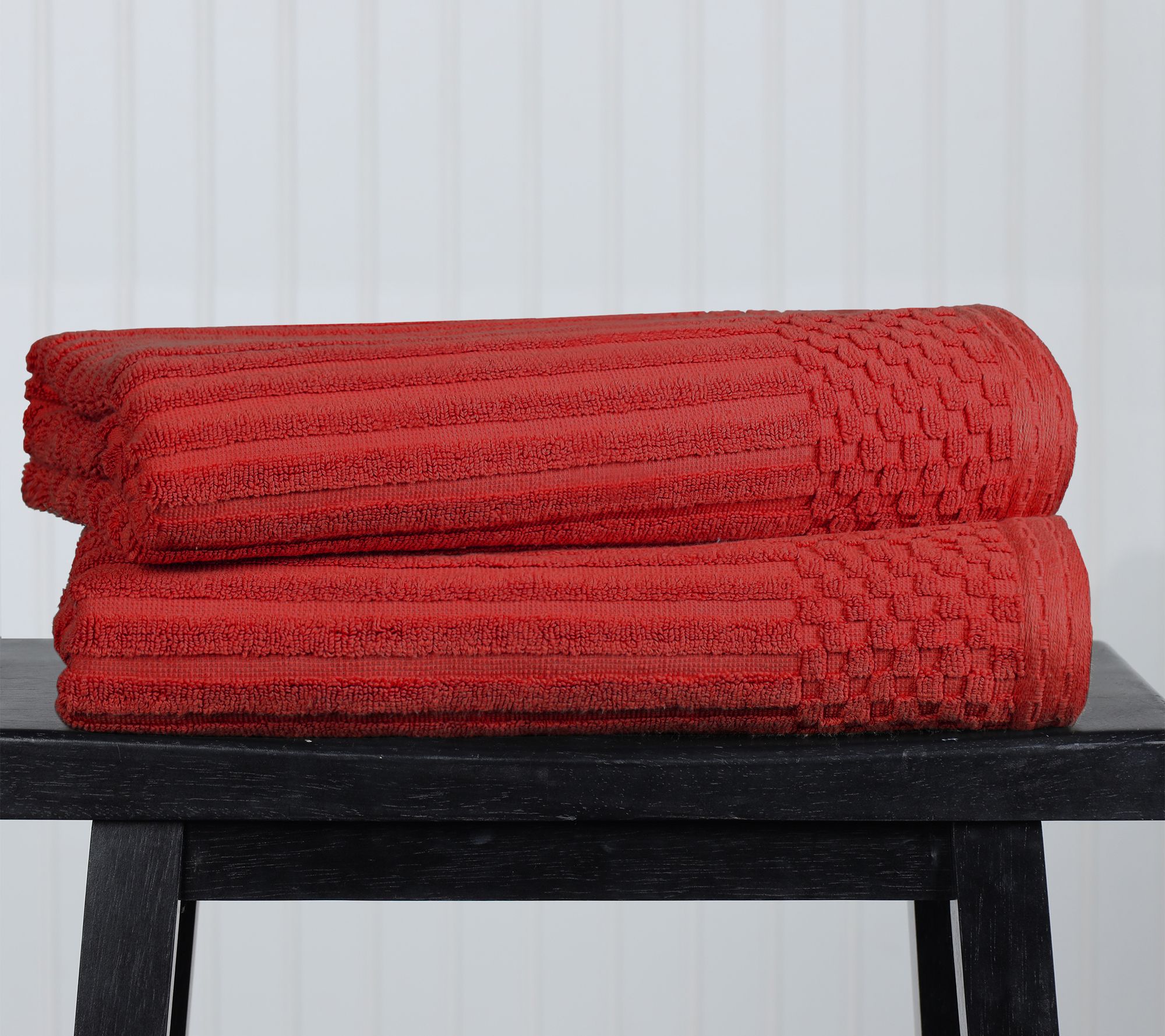 Superior Cotton 2-Piece Absorbent Textured BathTowel Set