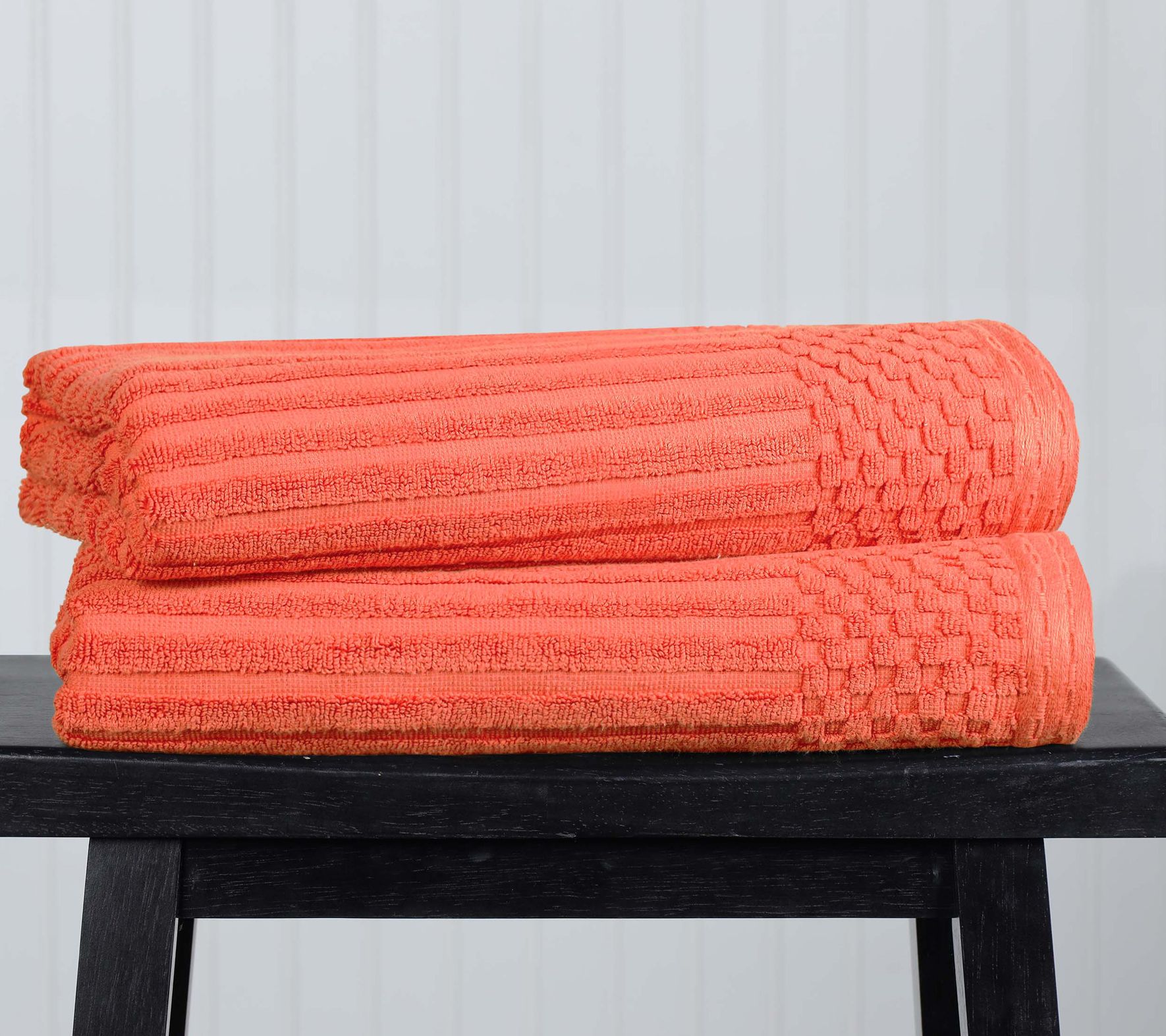 Superior Cotton 2-Piece Absorbent Textured BathTowel Set