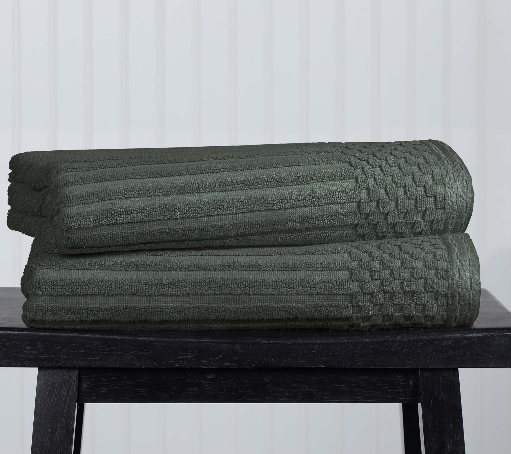 Superior Cotton 2-Piece Absorbent Textured BathTowel Set