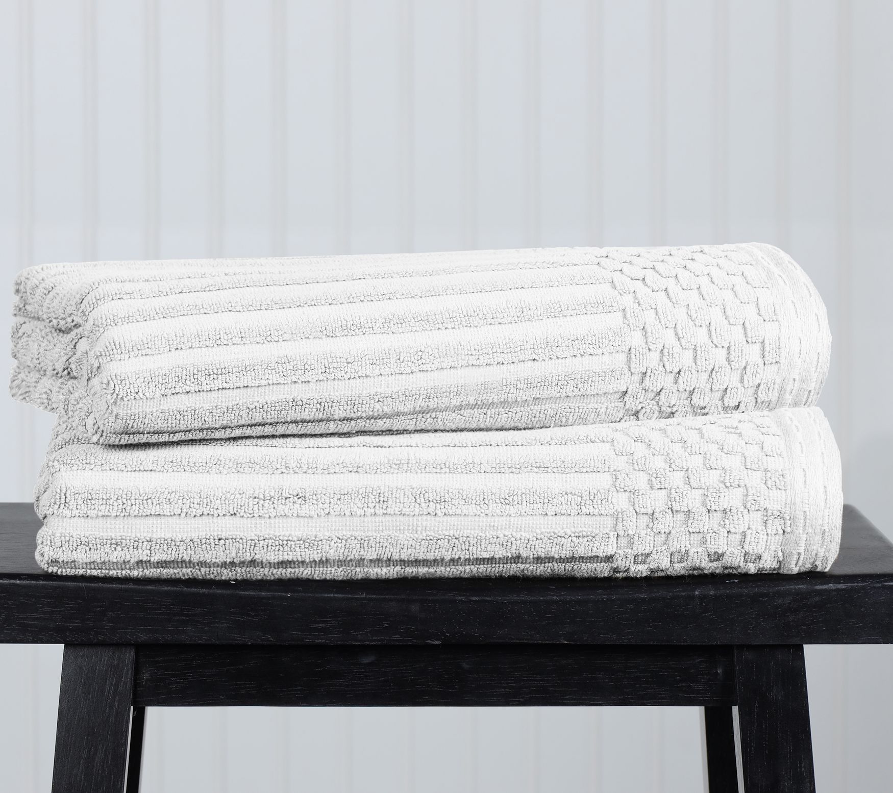 Superior Cotton 2-Piece Absorbent Textured BathTowel Set