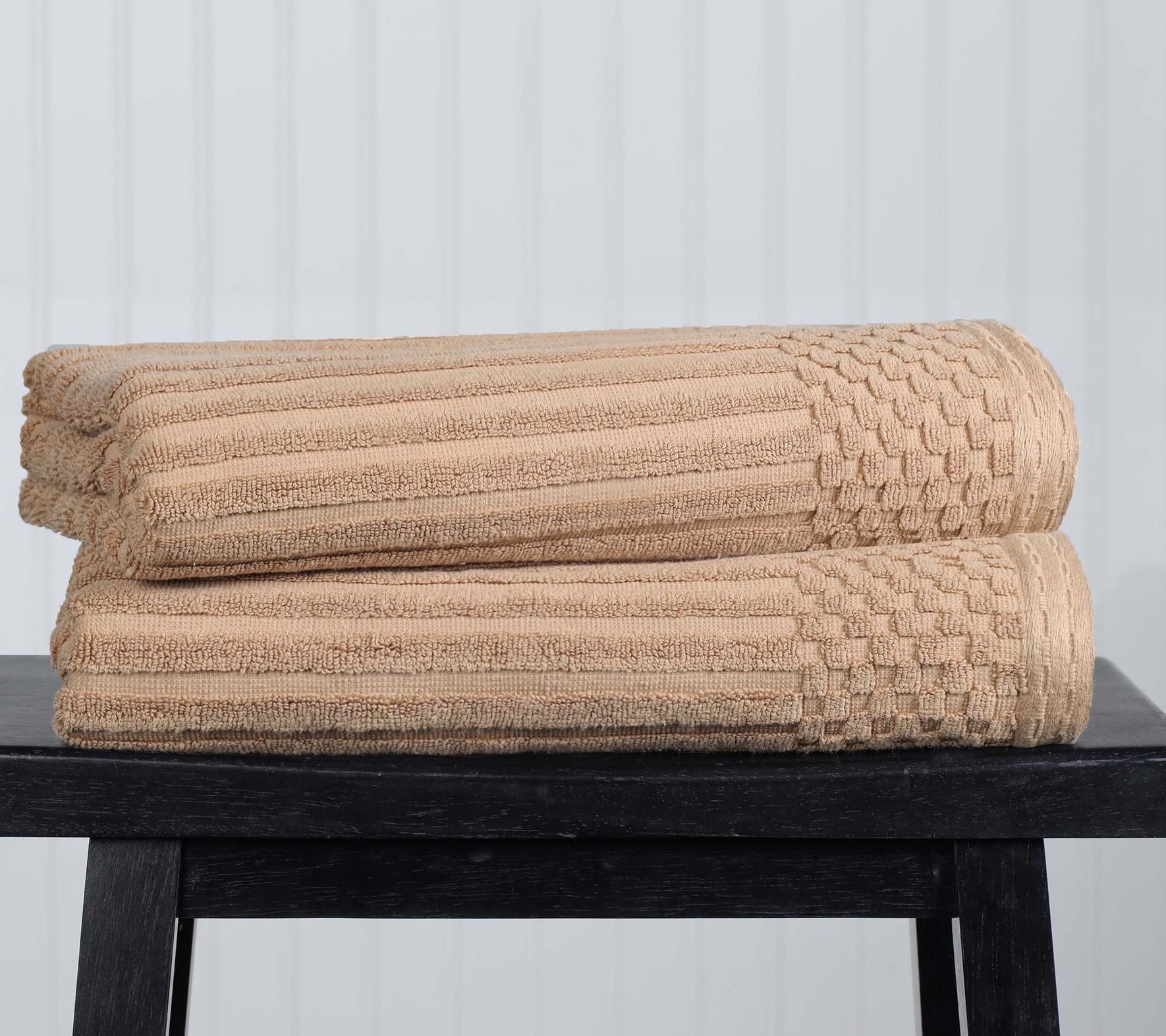 Superior Cotton 2-Piece Absorbent Textured BathTowel Set