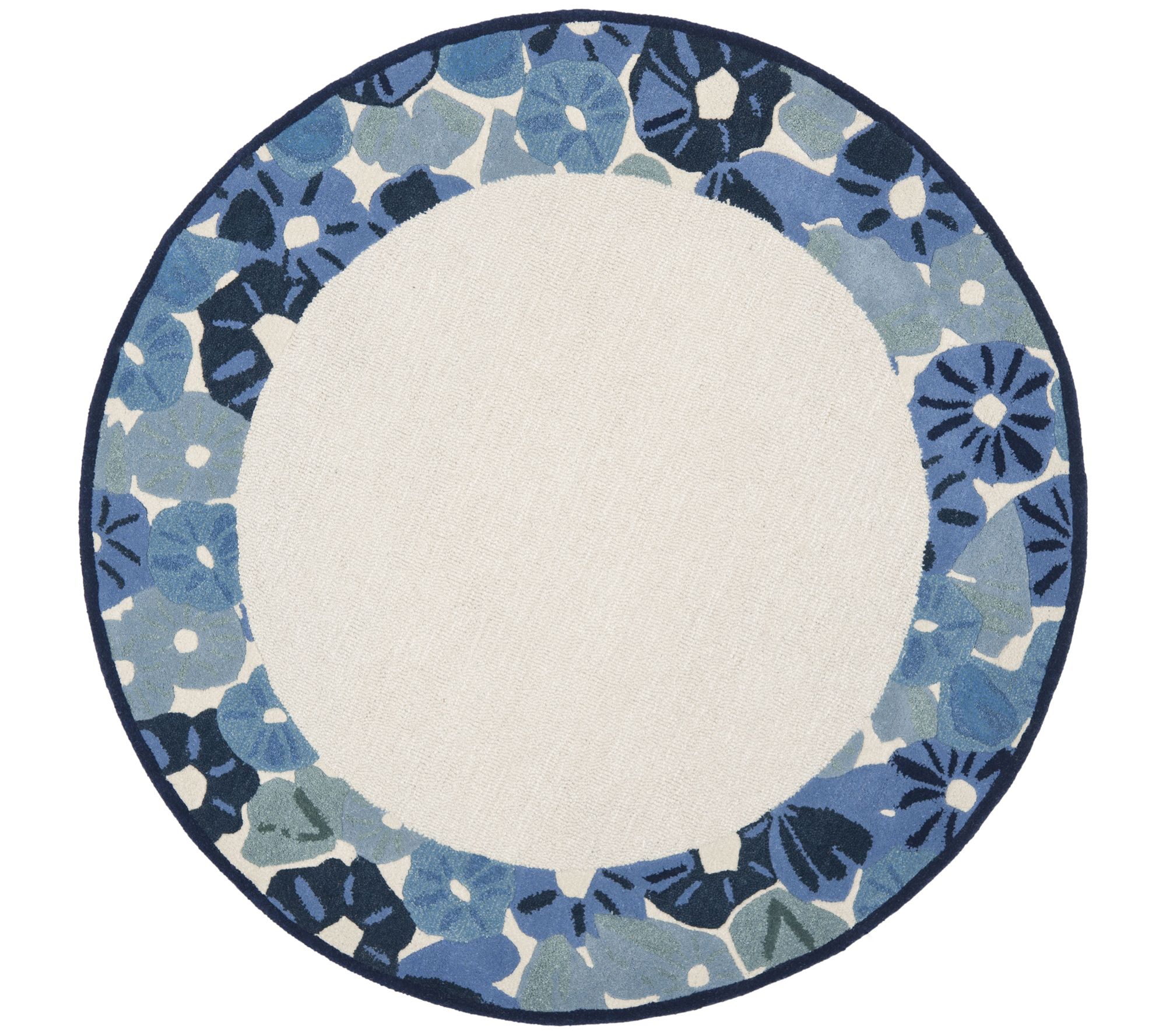 Martha Stewart Poppy Border 6' x 6' Round Rug
