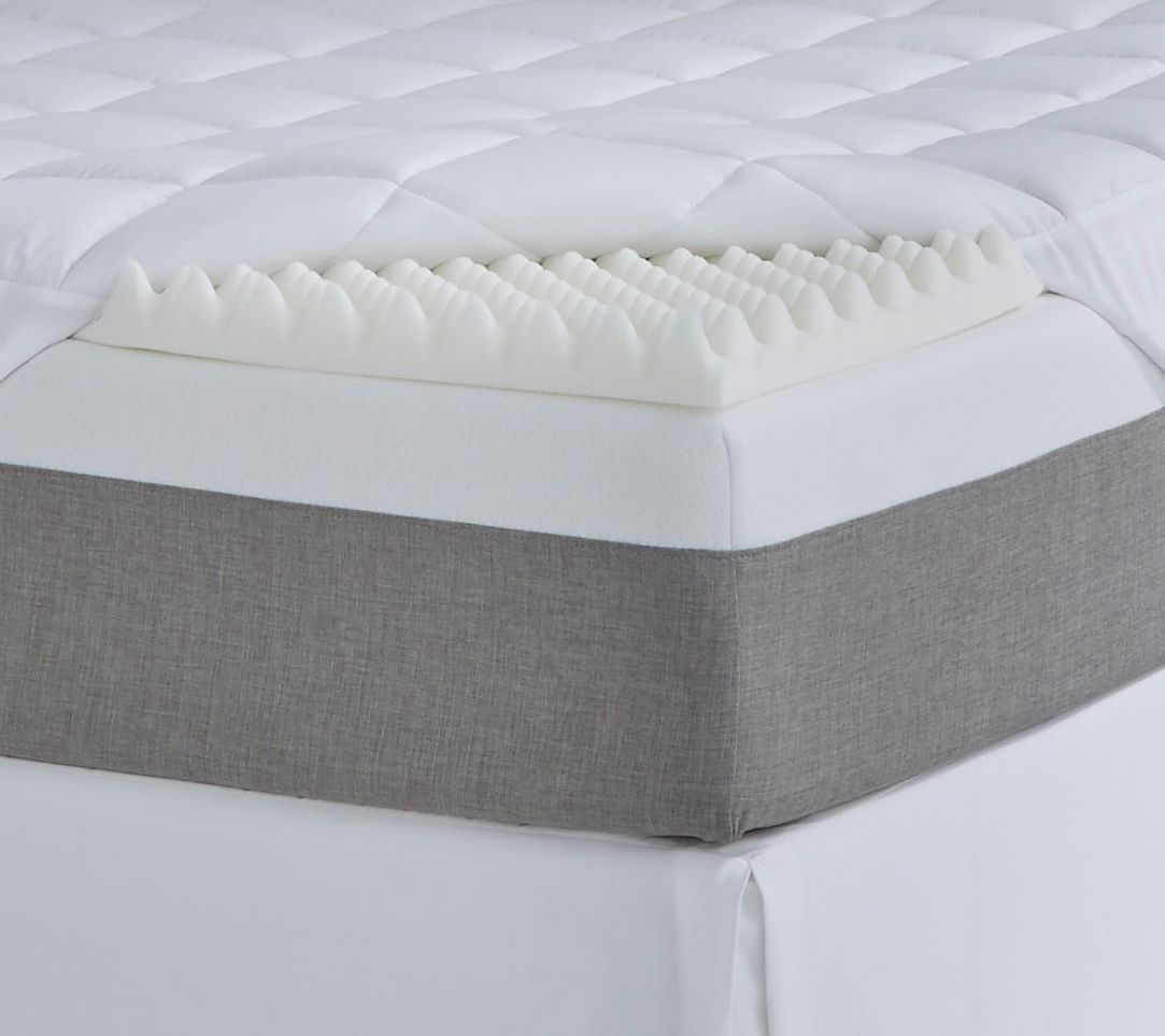 3.5 Memory Foam/Fiber Topper Twin White - Beautyrest