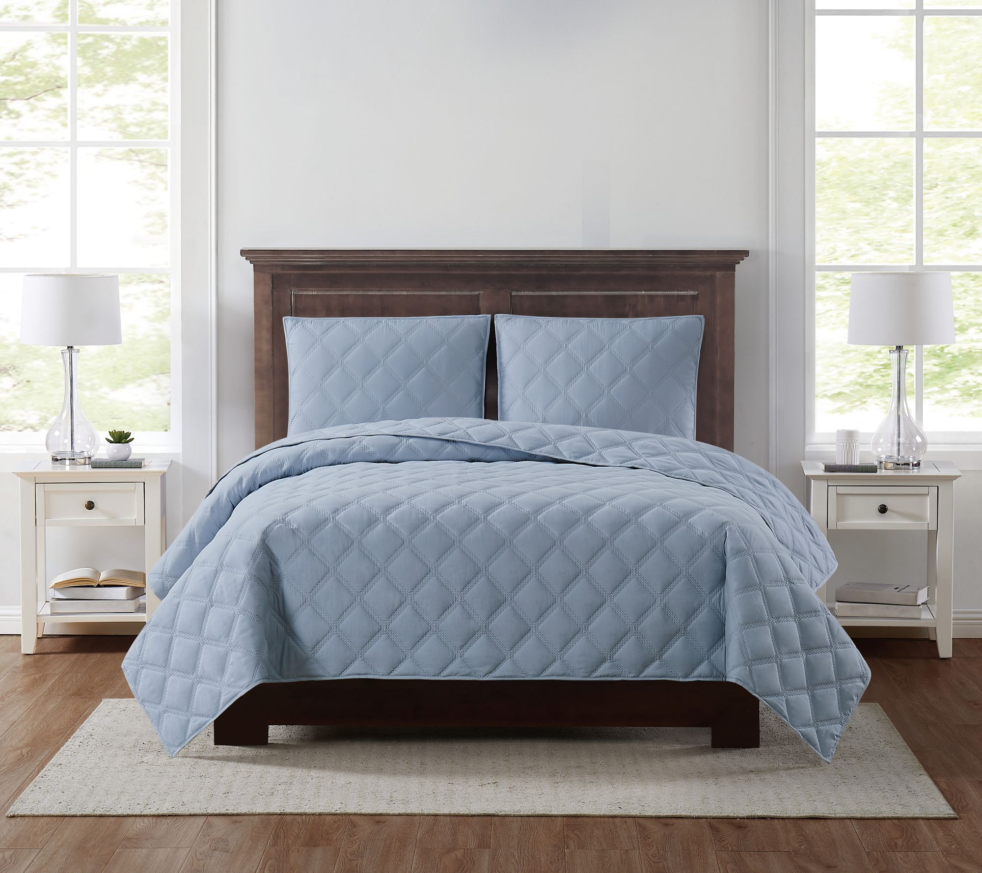 Truly Soft Everyday 3D Puff Full/Queen Quilt Set