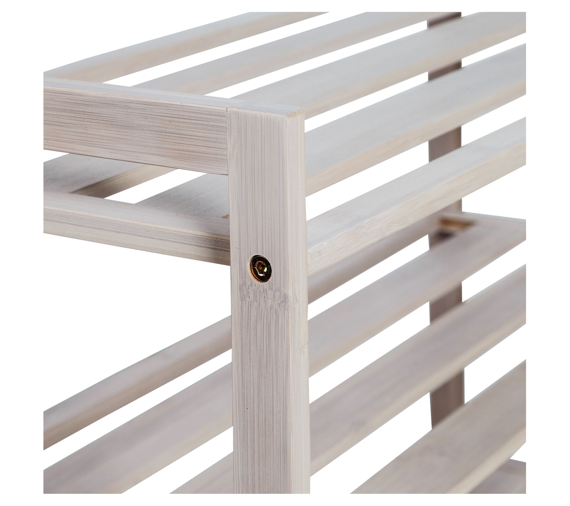 HoneyCanDo 4Tier Bamboo Shoe Rack