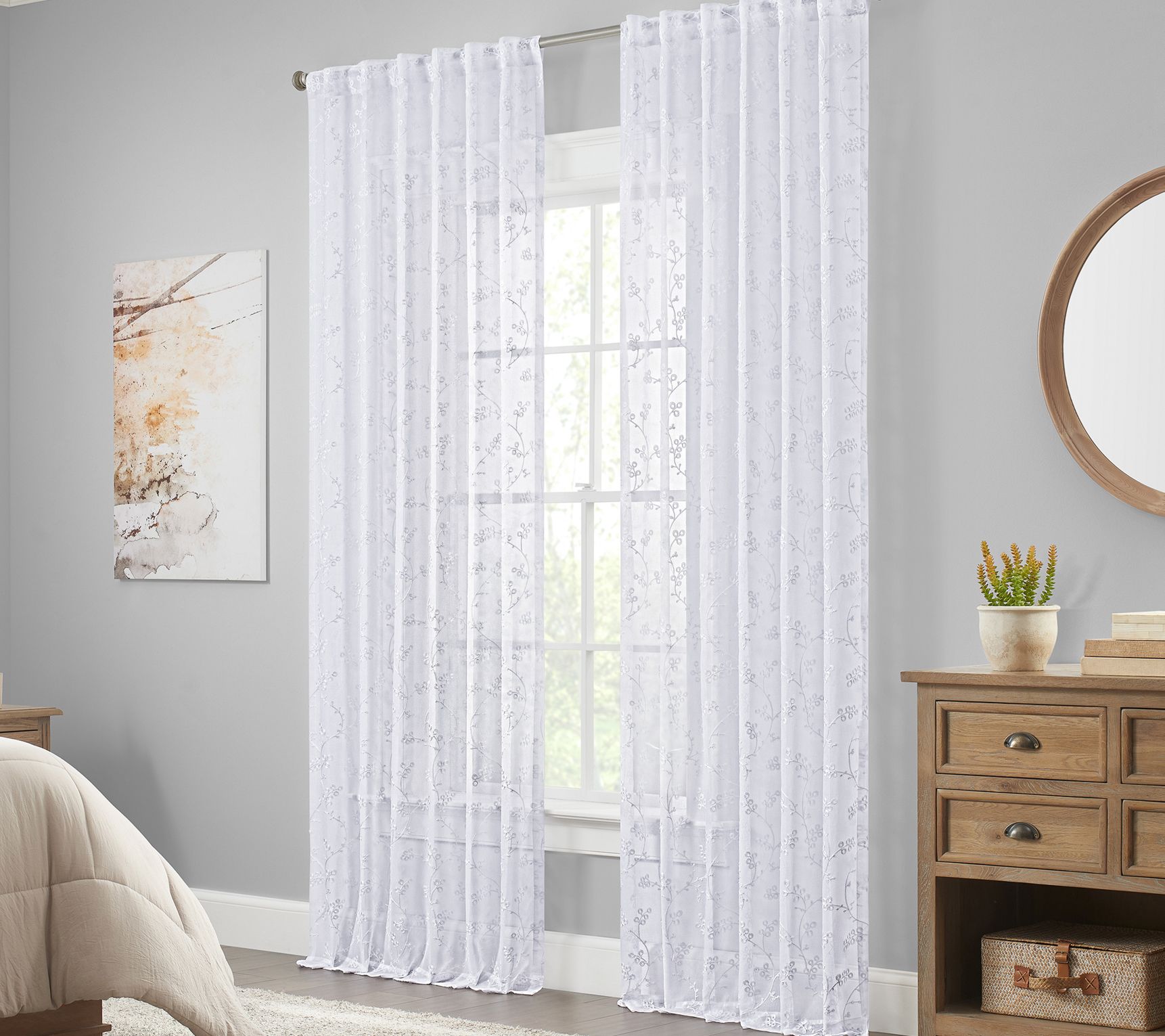 Waverly Indochina 50 in. W x 95 in. L Curtain Panel - QVC.com