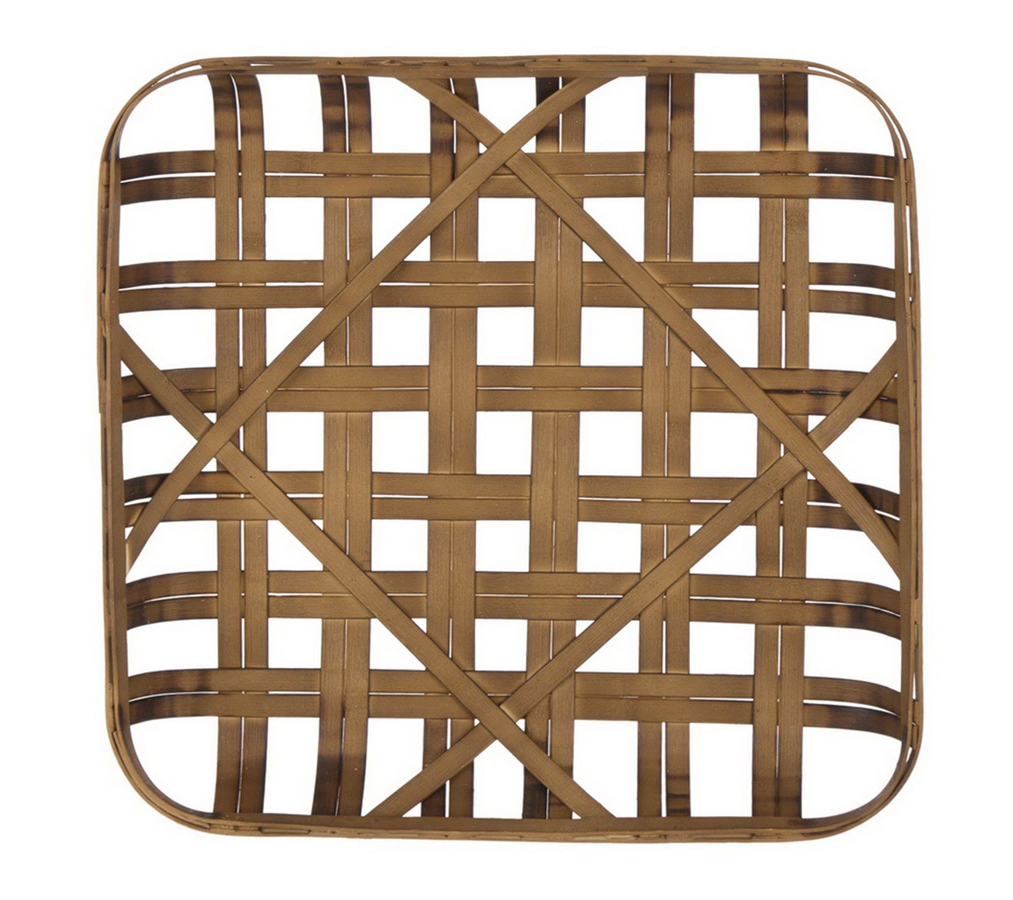 Glitzhome Indoor Outdoor Wall Hanging Bamboo Tobacco Basket
