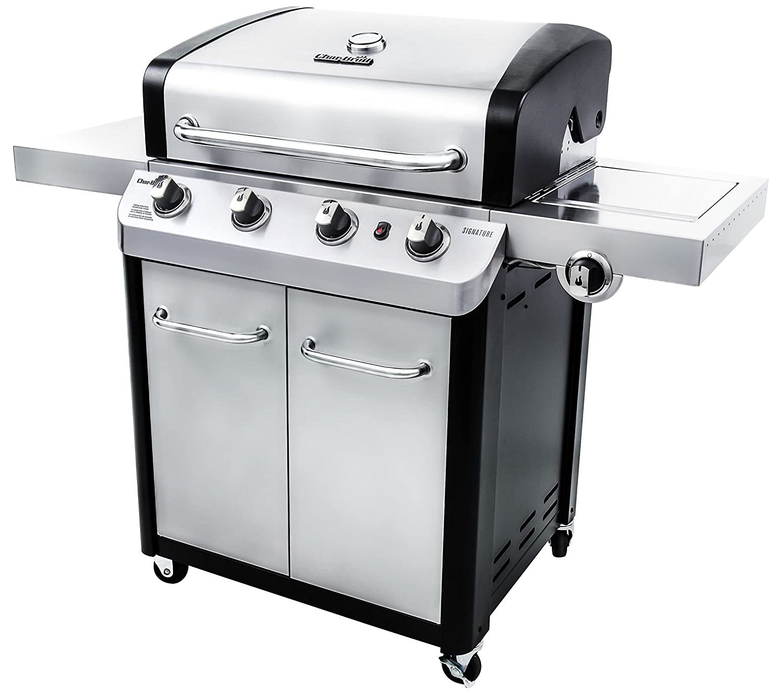 Char-Broil Signature 530 4-Burner Cabinet Gas Grill - QVC.com