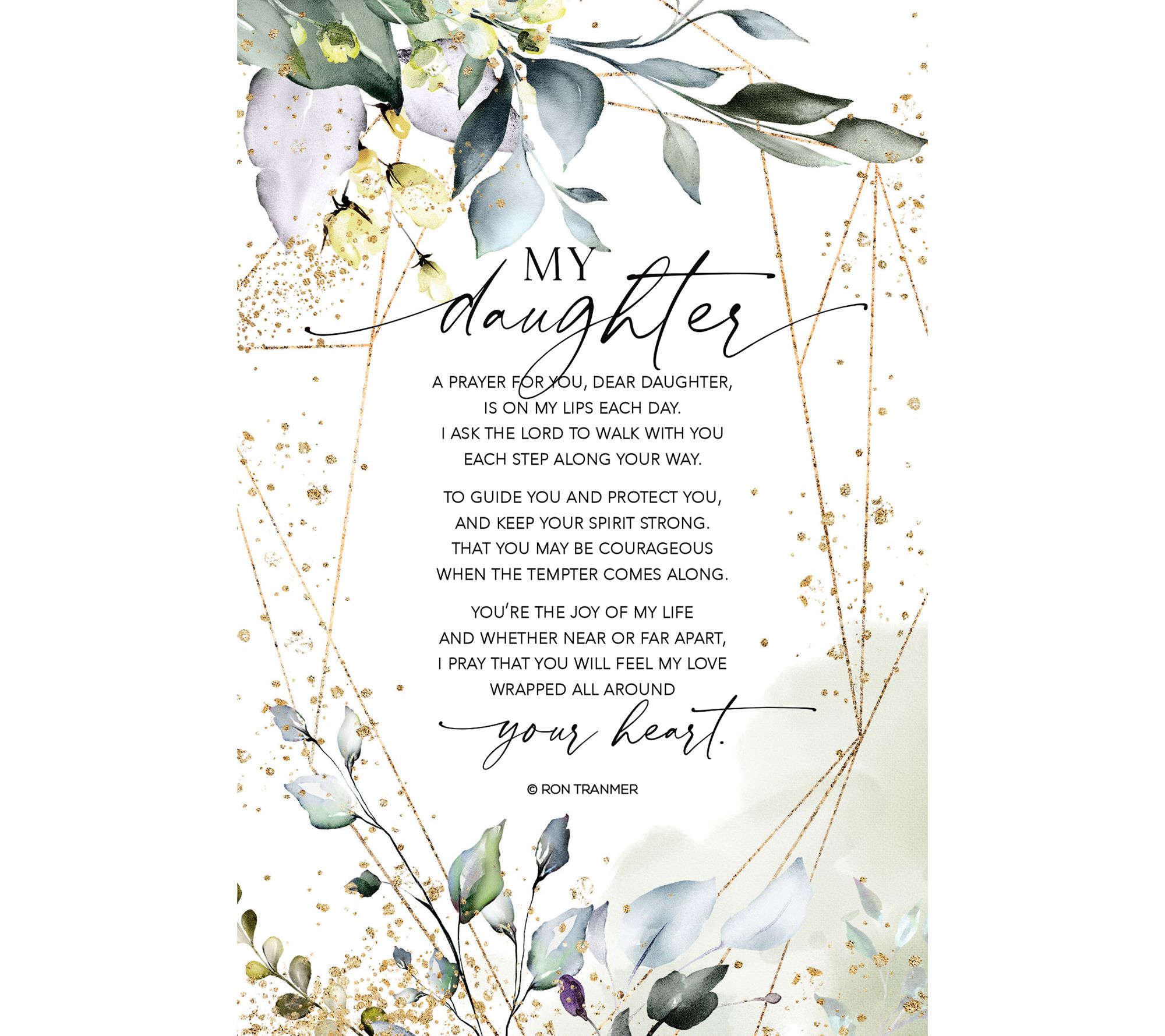 My Daughter Wood Plaque with Easel and Hanger