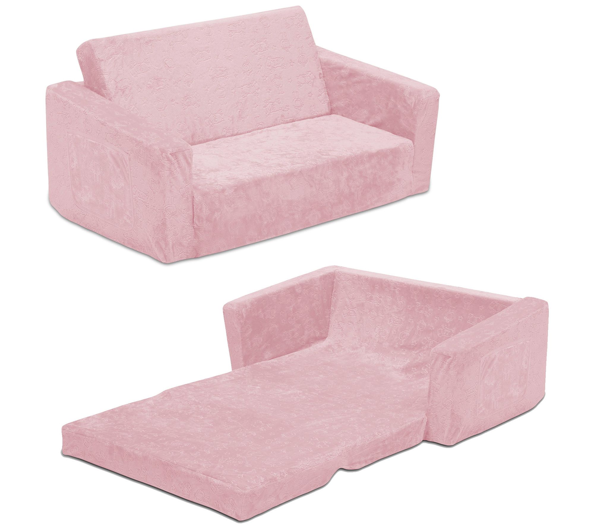 Serta Perfect Convertible Sleeper Extra Wide Pink