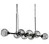 River of Goods 48"L 8-Light Metal and Smoked Glass Chandelier, 2 of 7