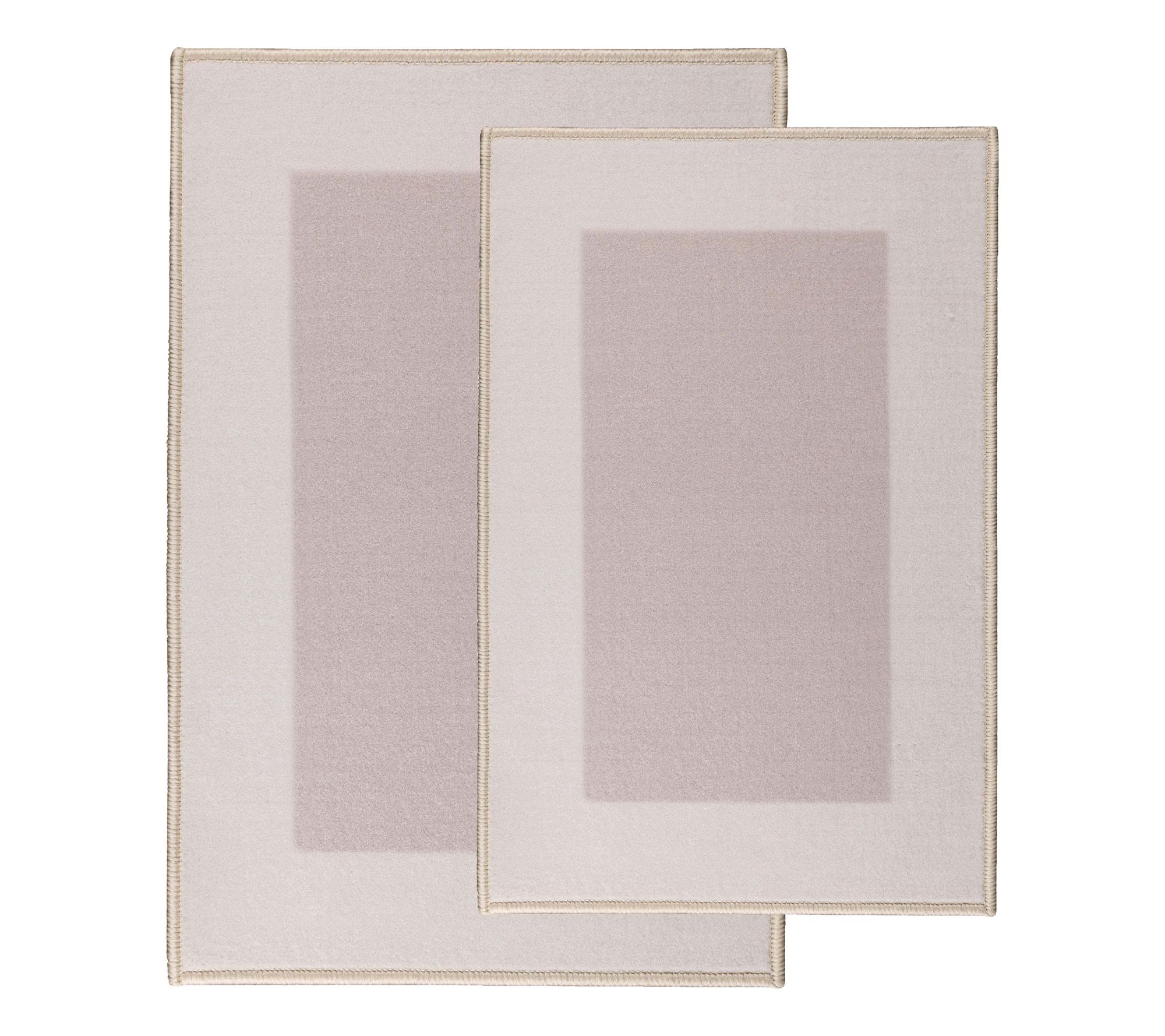 Superior Troy Solid Non-Slip Machine Washable Bth Mat Set