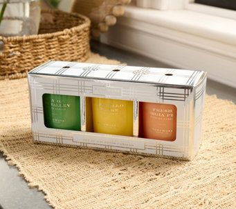 HomeWorx by Slatkin & Co. Set of 3 3.5oz. Candles in Gift Box