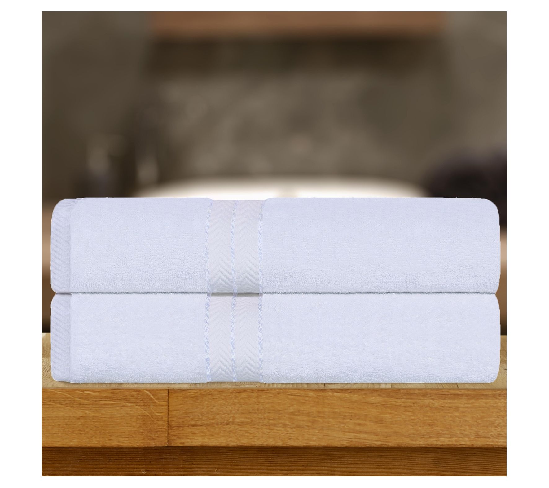 Superior Turkish Cotton Ultra-Plush Solid 2-Pie ce Bath Sheets