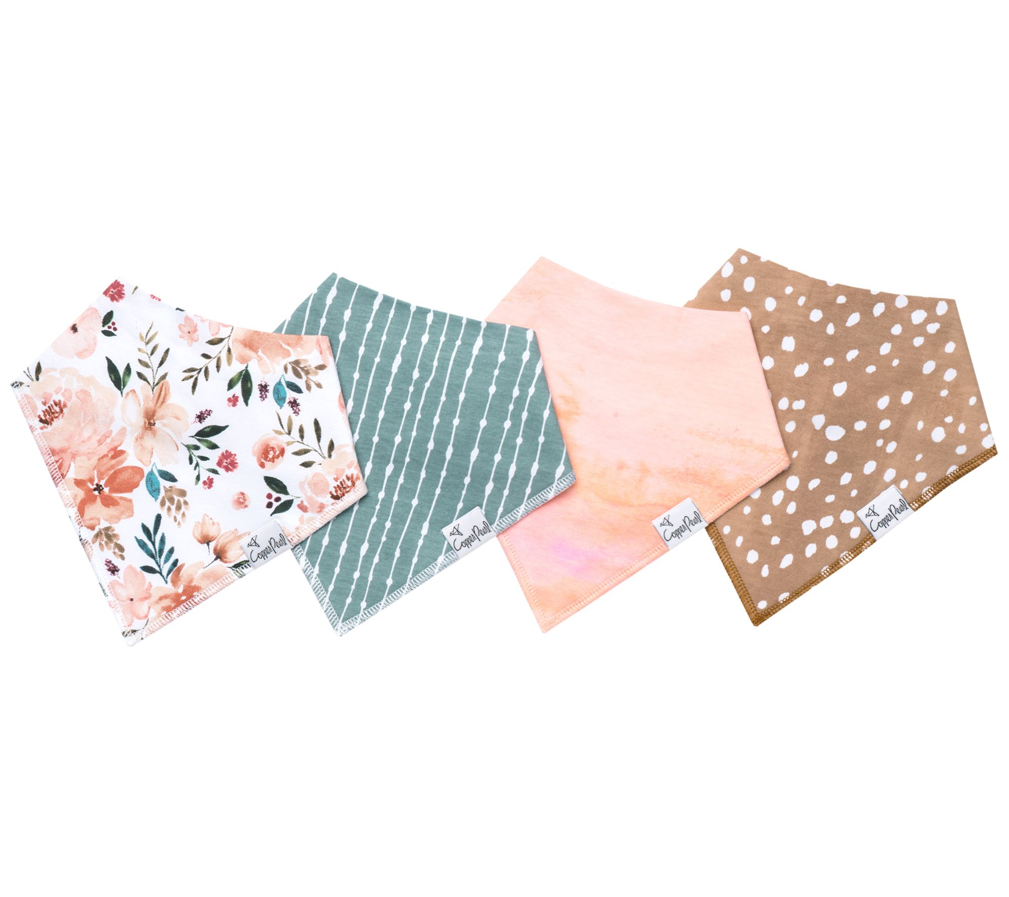 Copper Pearl Bandana Bib Set