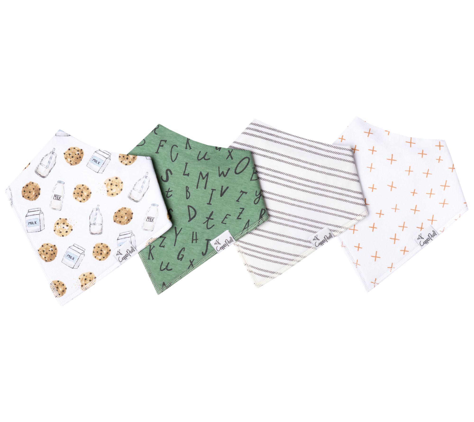 Copper Pearl Bandana Bib Set