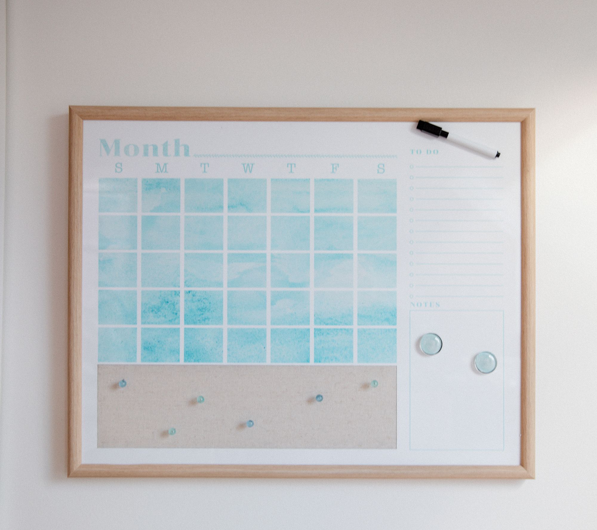 As Is 24 Wipeable Monthly Wall Calendar byLauren McBride