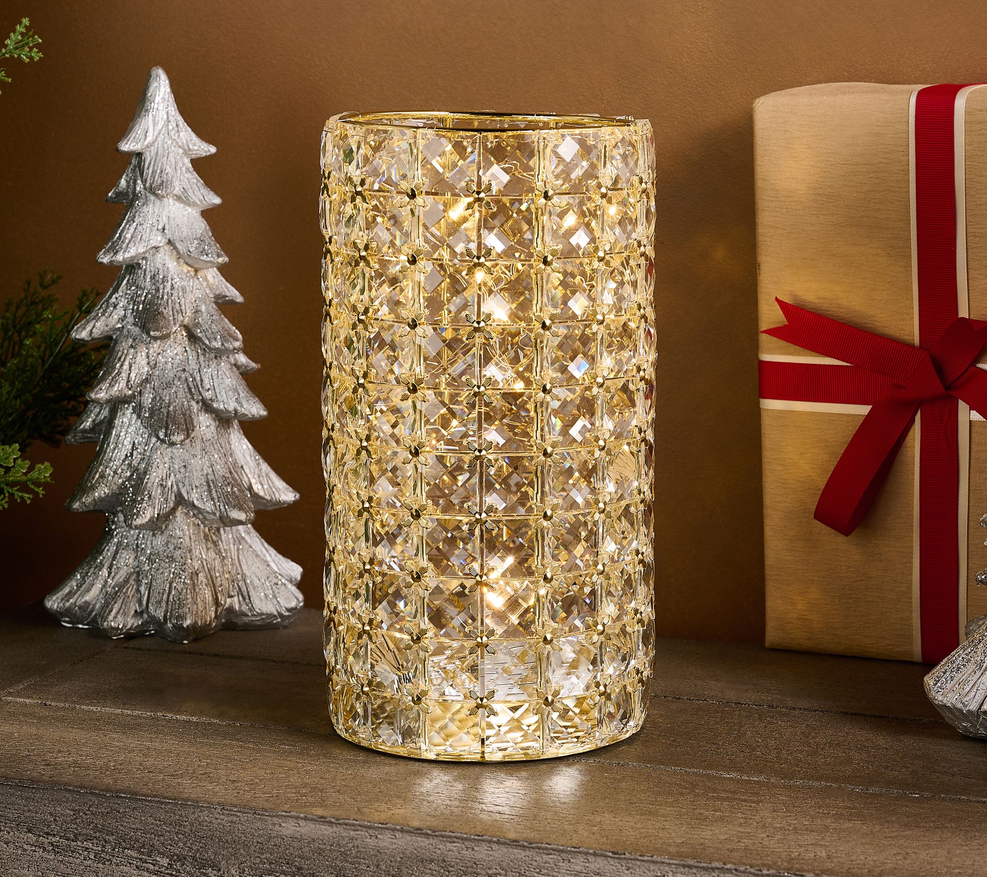 "As Is" Multi- Faceted Illuminated 9" Hurricane by Valerie