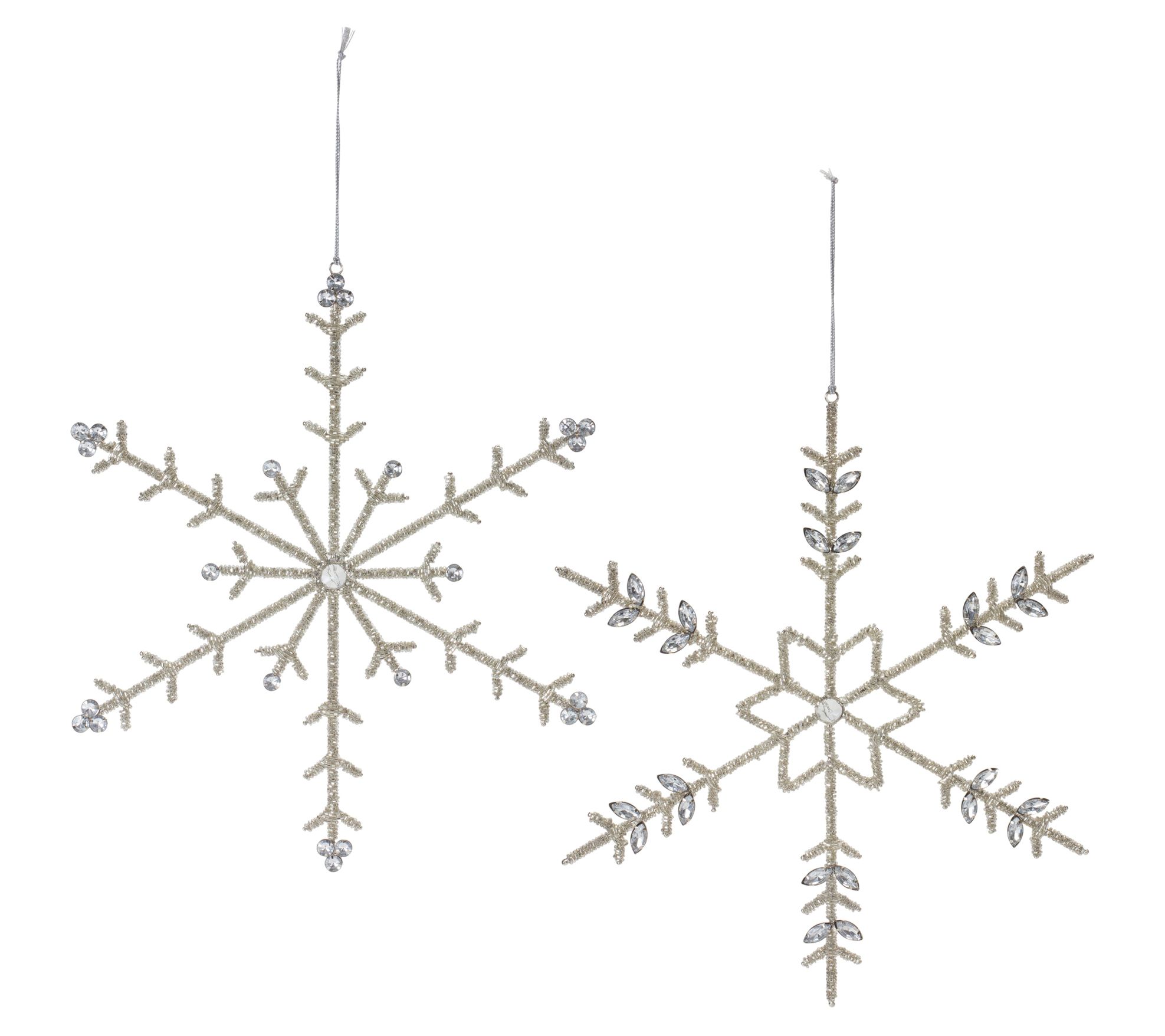 Melrose Jeweled Snowflake Ornament (Set of 6)
