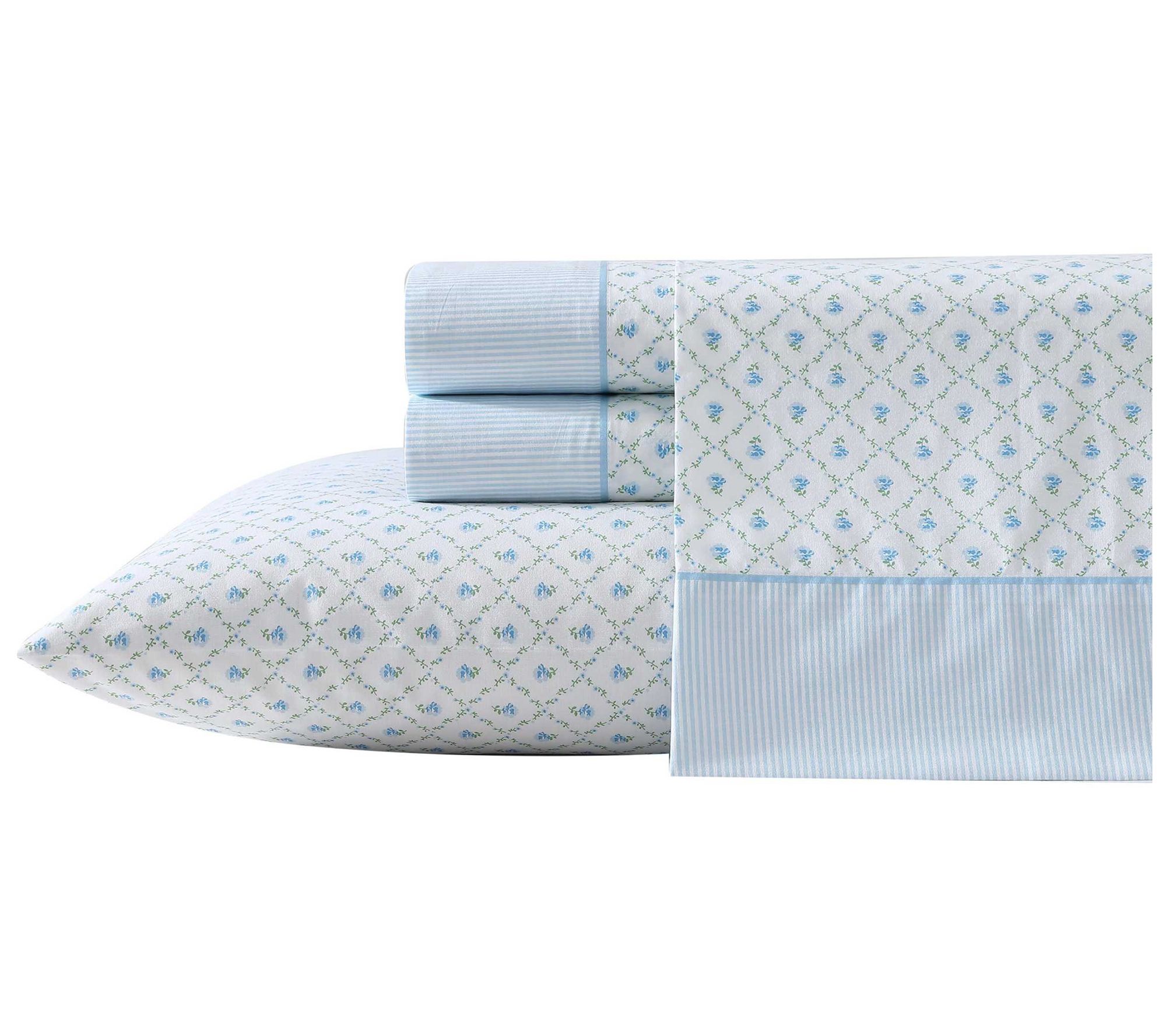 Laura Ashley Kate Blue-Green Full Sheet Set