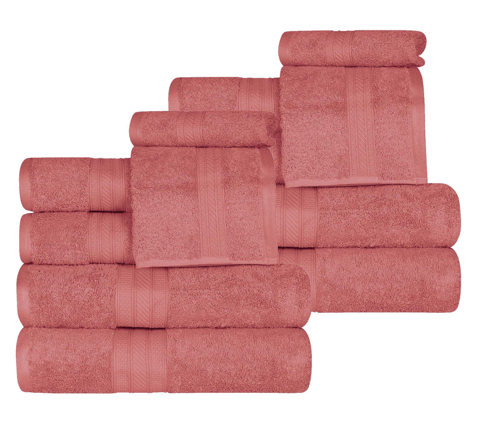Superior 12-Piece Atlas Cotton Soft Luxury Assorted Towel Set