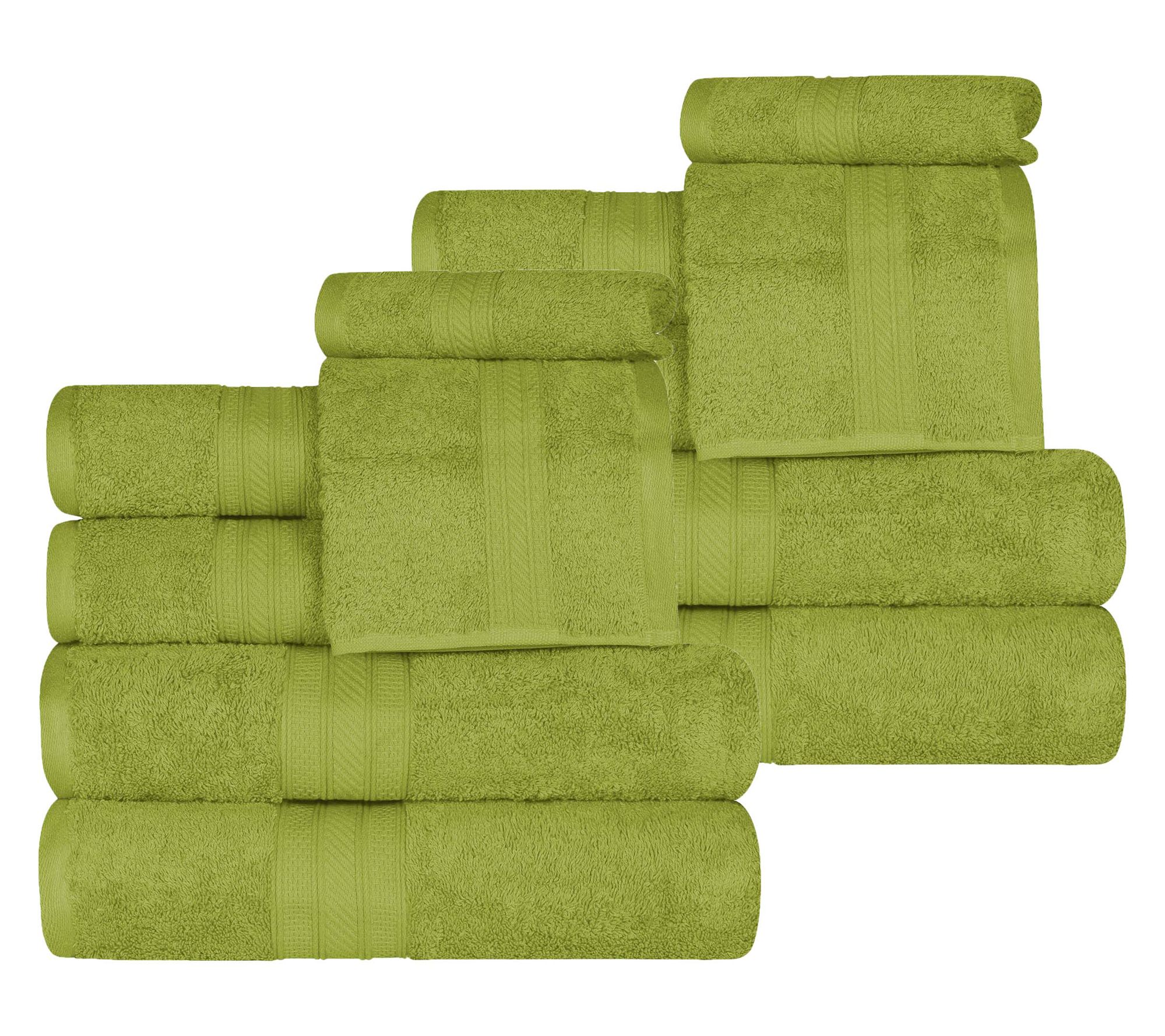 Superior 12-Piece Atlas Cotton Soft Luxury Assorted Towel Set