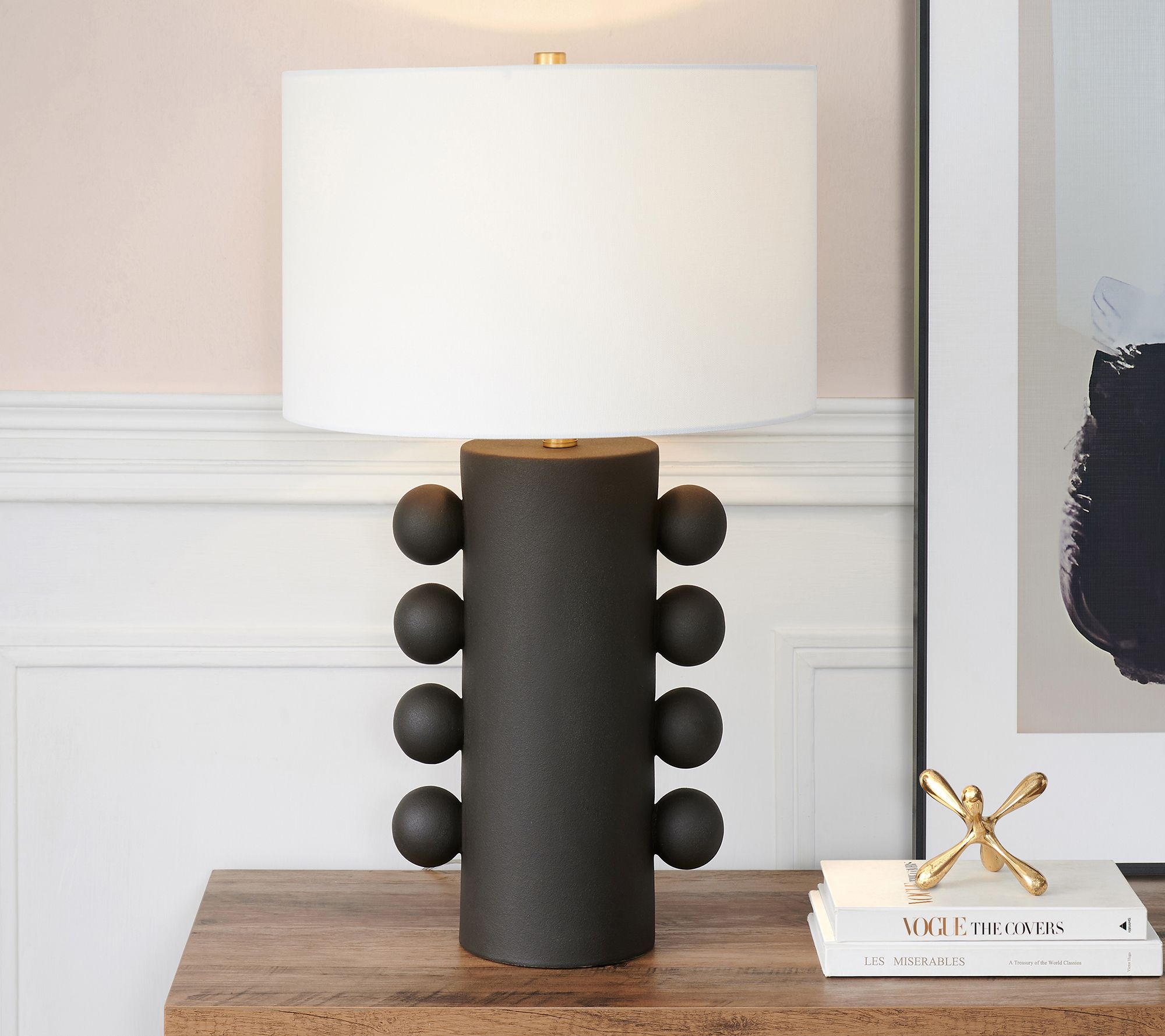 Hudson&Canal Jurrah 27" Tall Ceramic Table Lamp