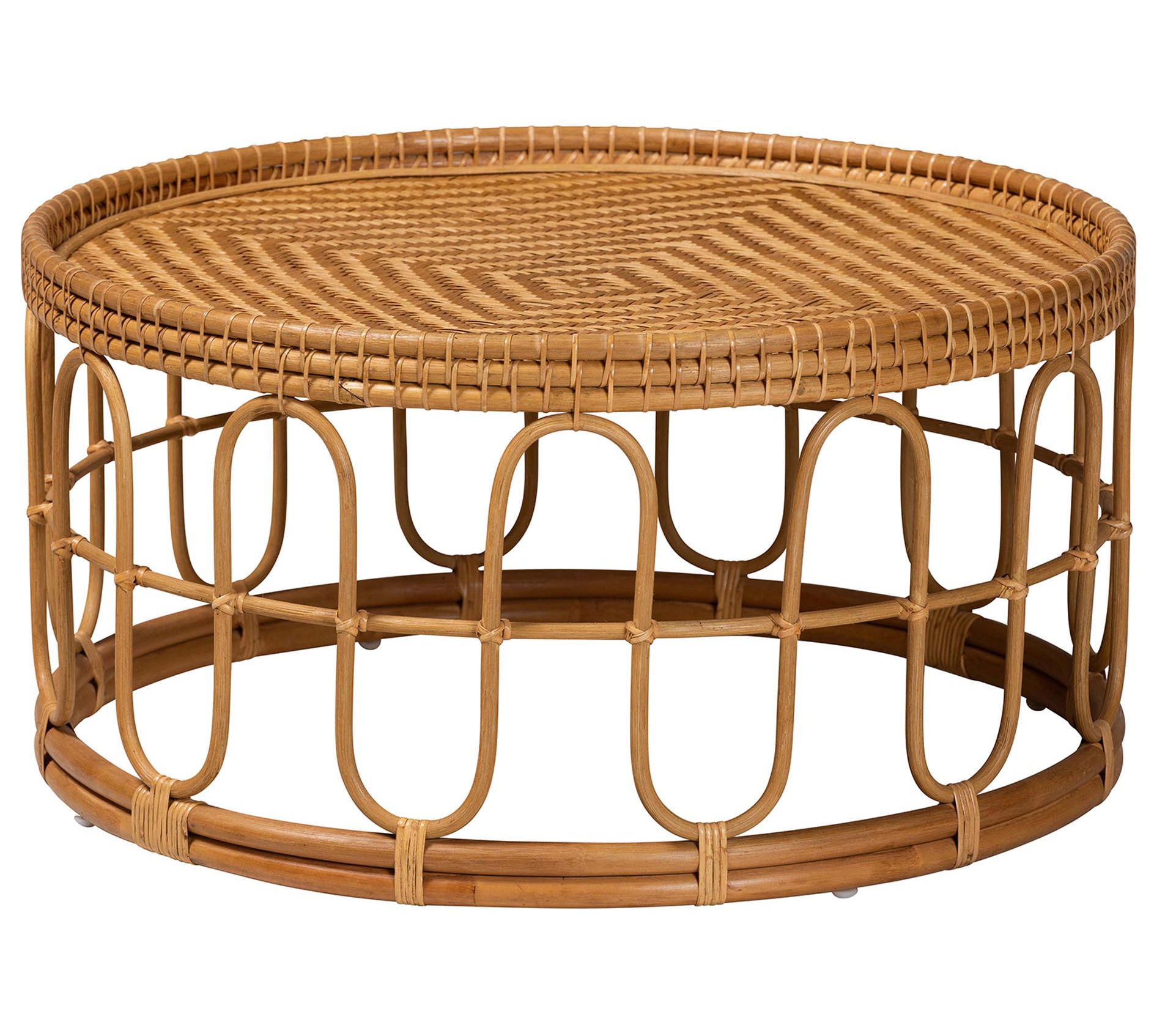 bali & pari Phoenix Honey Rattan Coffee Table