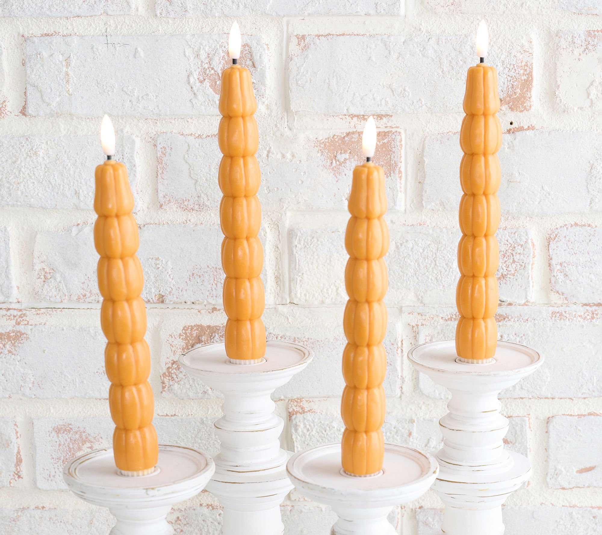 "As Is" Home Reflections S/4 Flameless Seasonal Figure Taper Candles