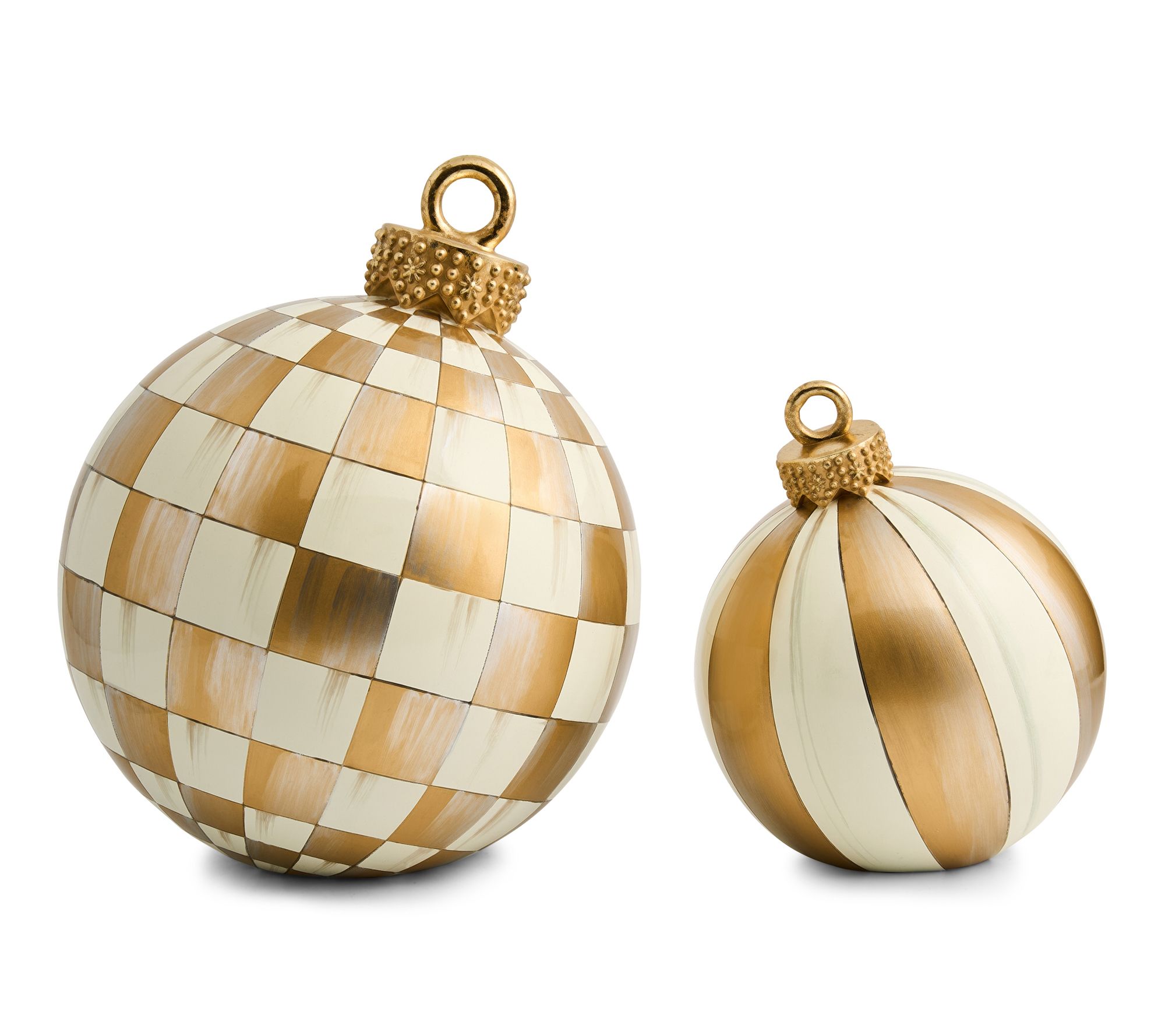 MacKenzie- Childs S/2 Tabletop Ornaments - Small & Medium
