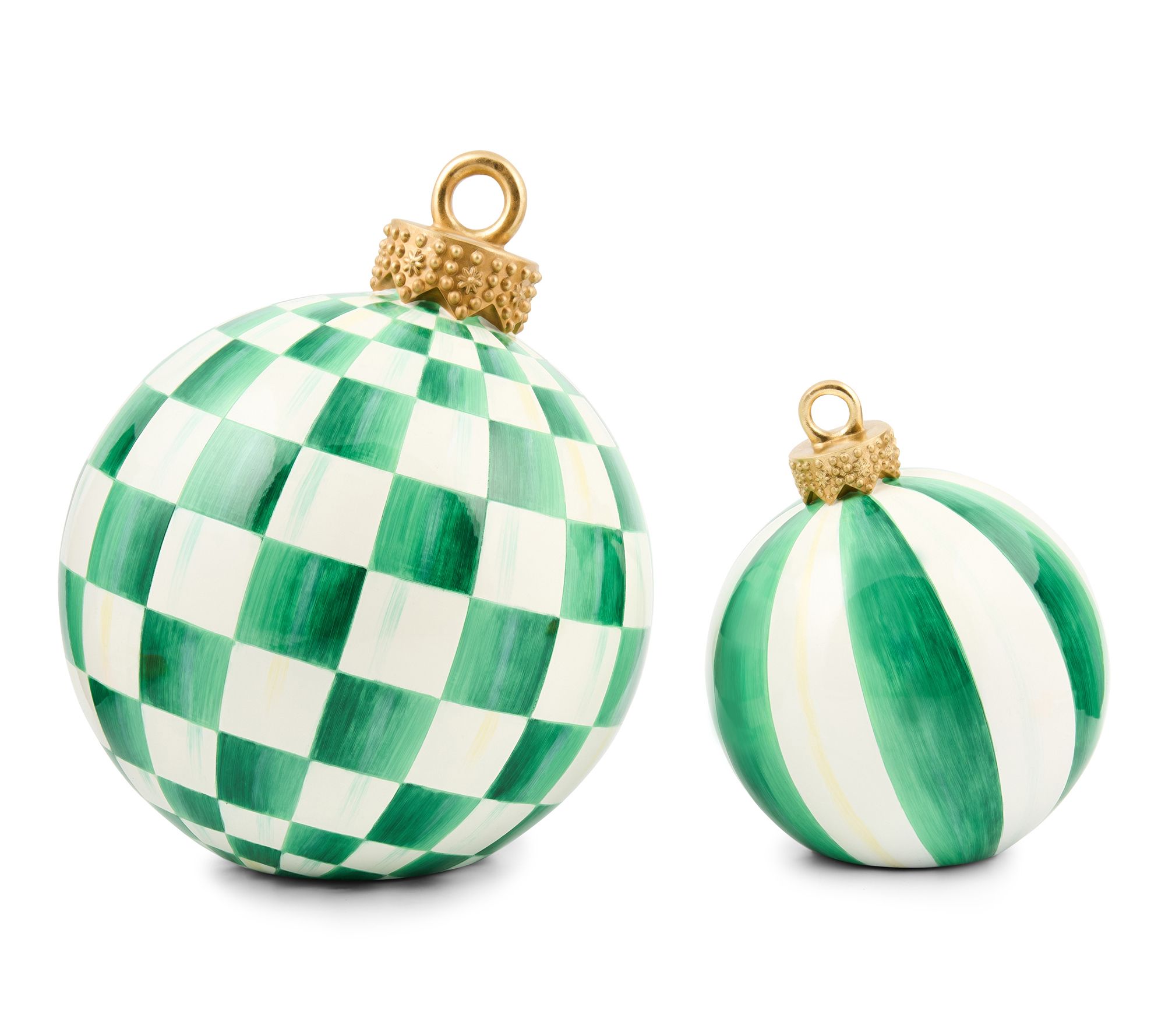 MacKenzie- Childs S/2 Tabletop Ornaments - Small & Medium