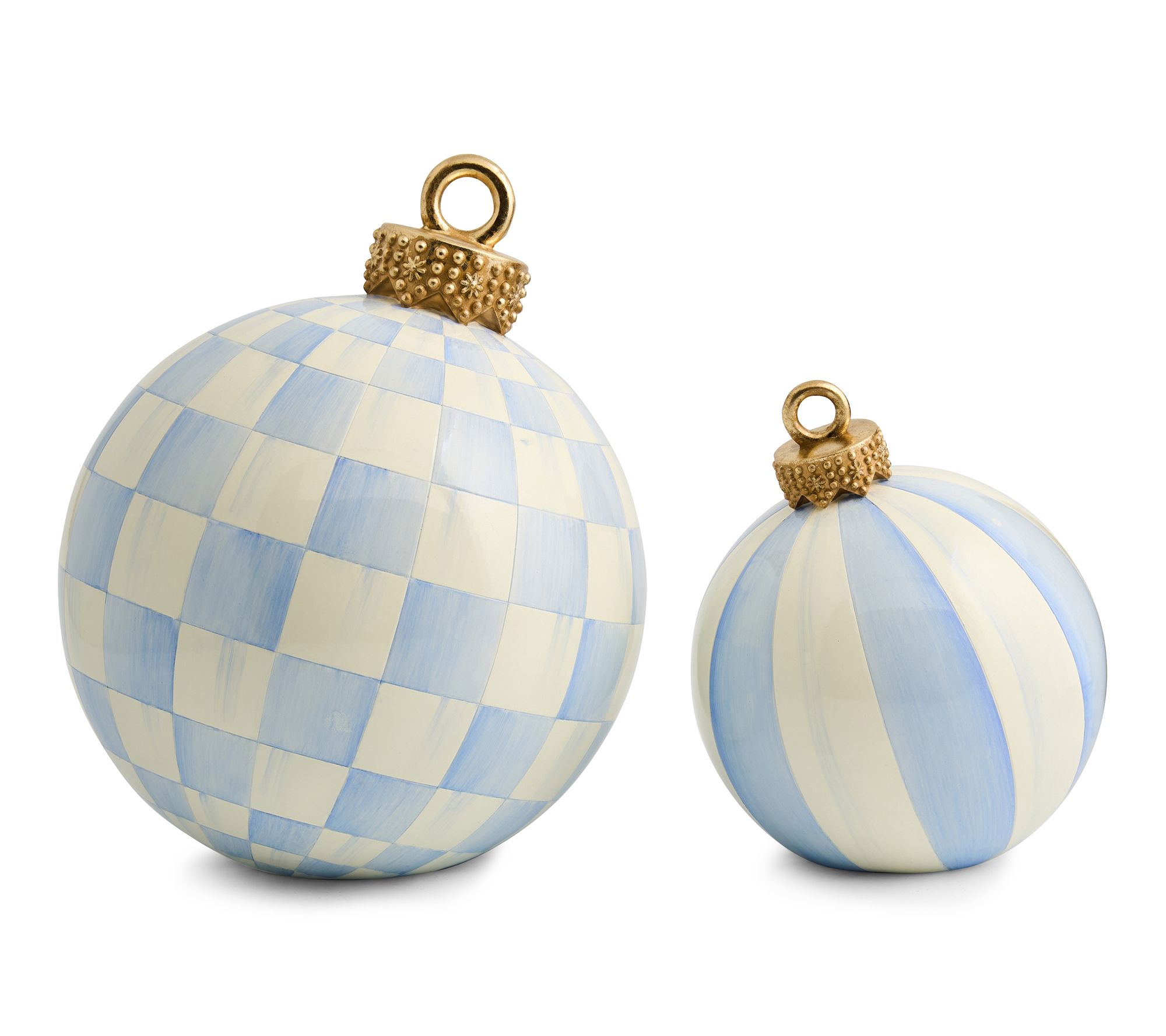 MacKenzie- Childs S/2 Tabletop Ornaments - Small & Medium