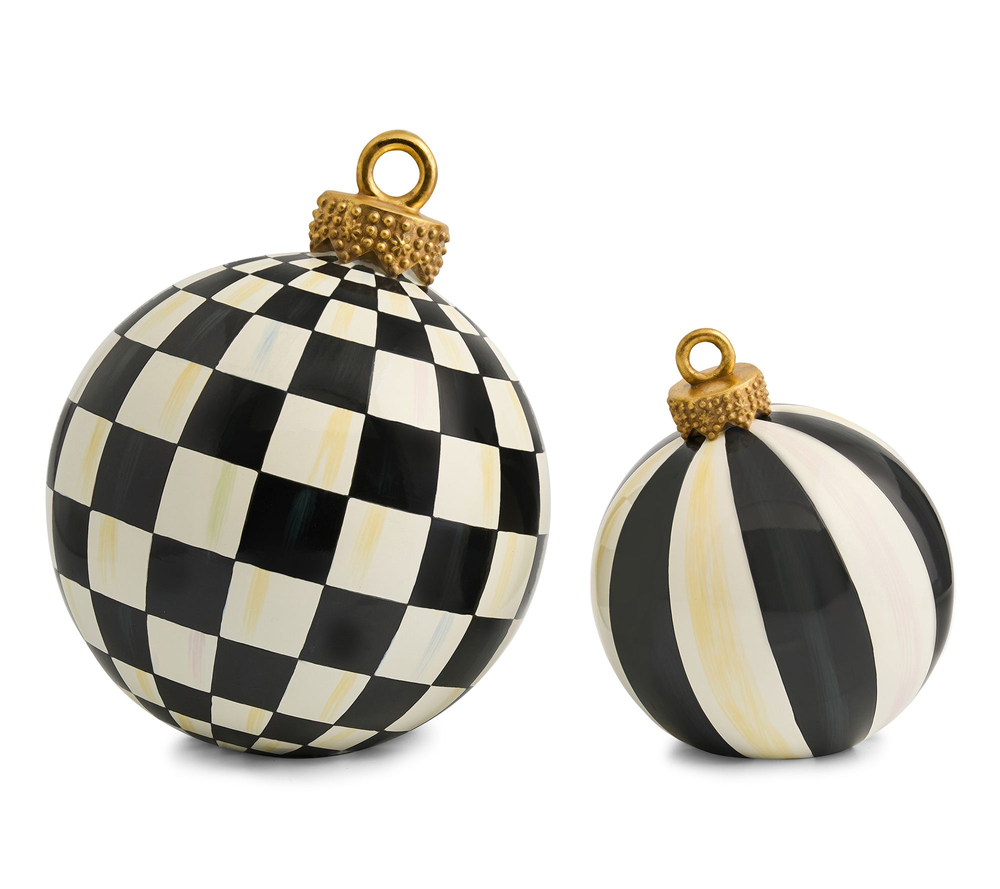 MacKenzie- Childs S/2 Tabletop Ornaments - Small & Medium