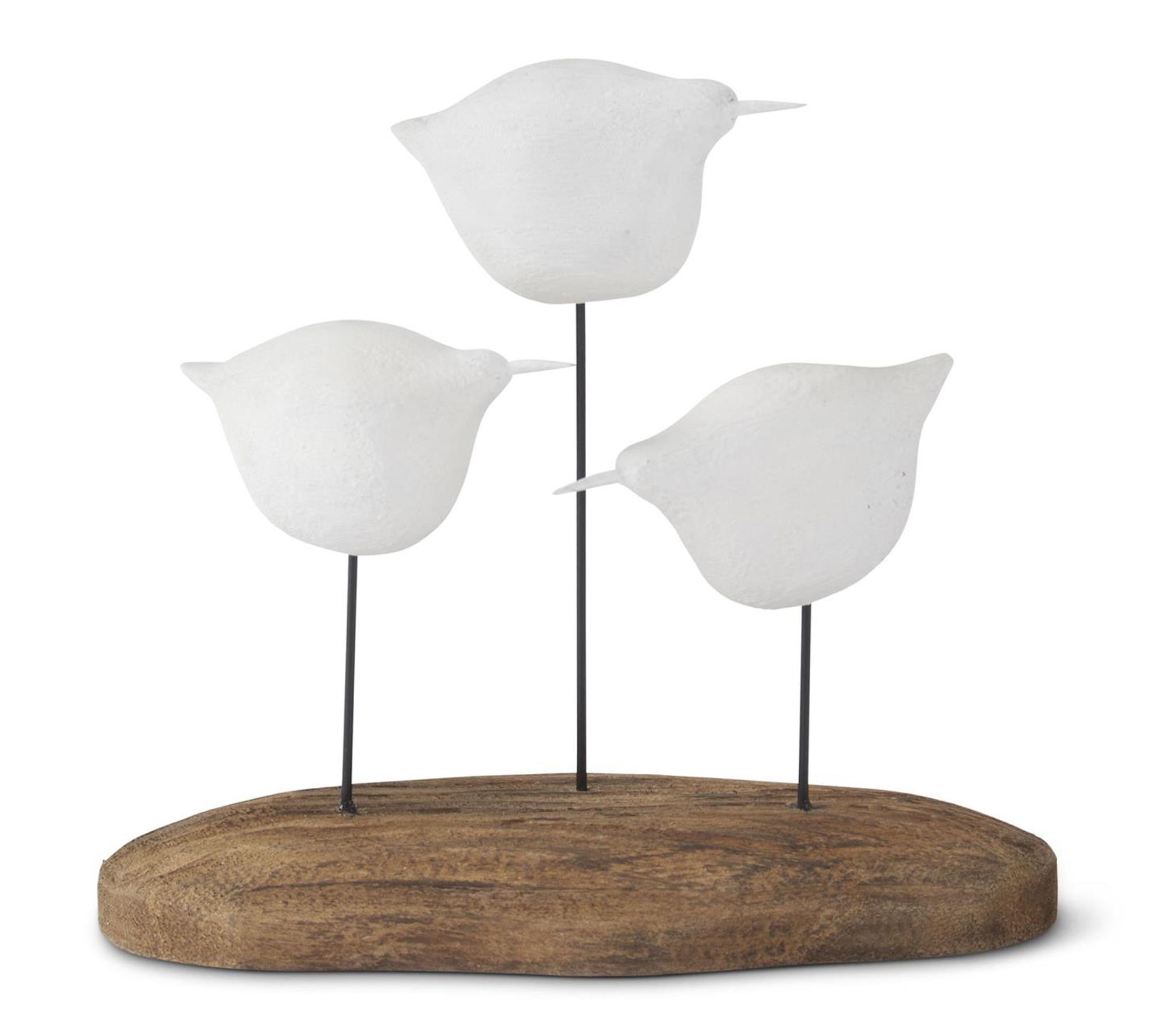 RC Home Decor-6.5" Seagull Figurine Set on Driftwood Base
