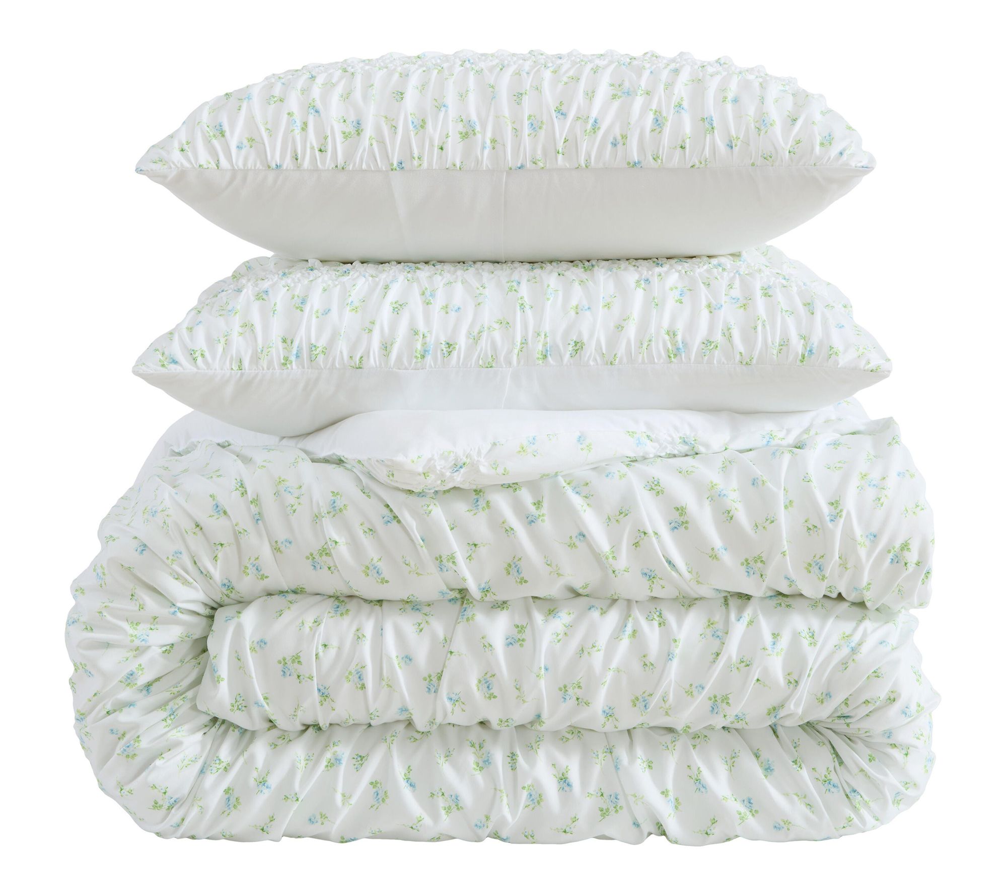 Laura Ashley Rosebuddies White King Comforter Set - QVC.com