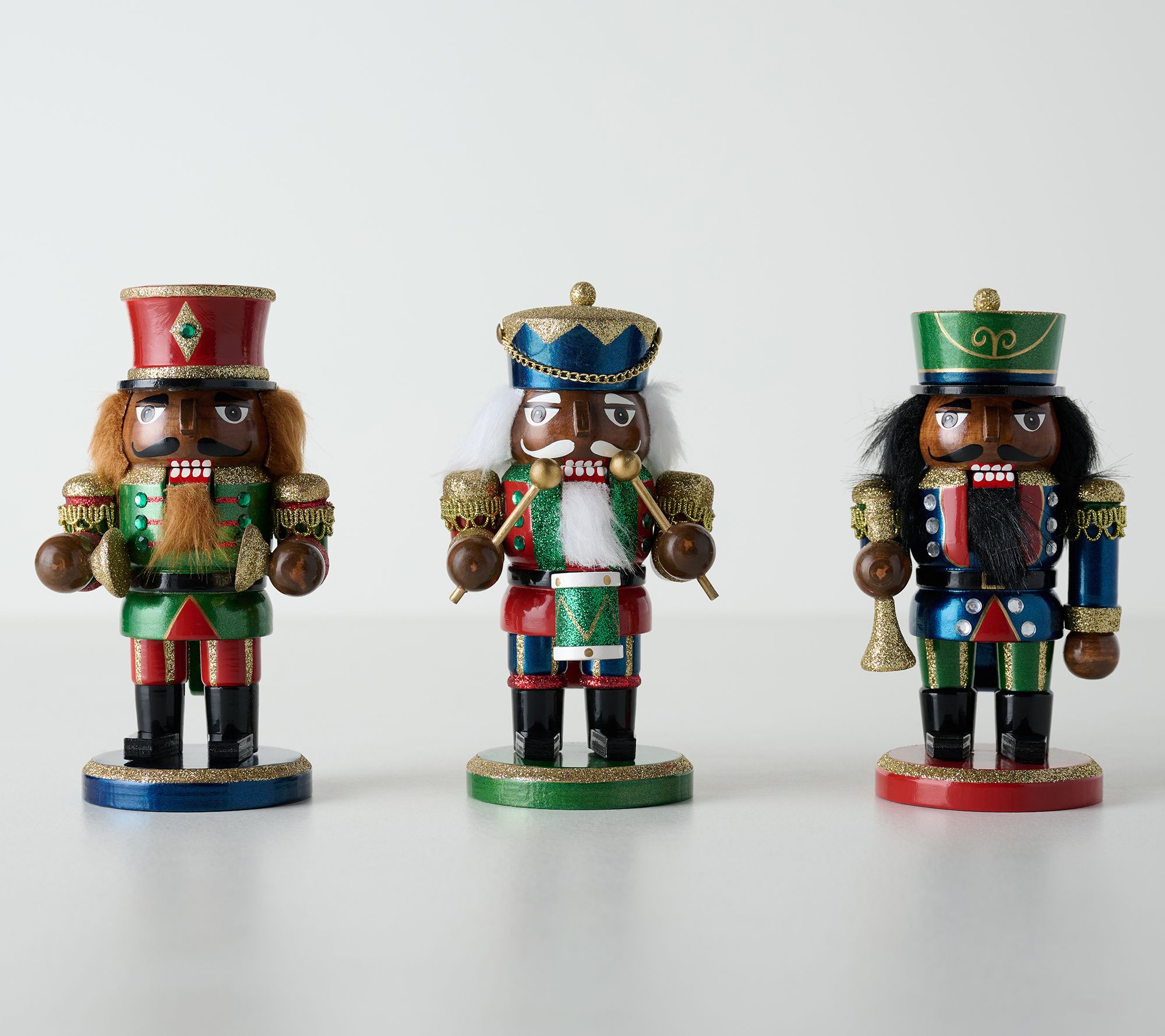 Set of 3 6" Chubby Nutcrackers by Valerie