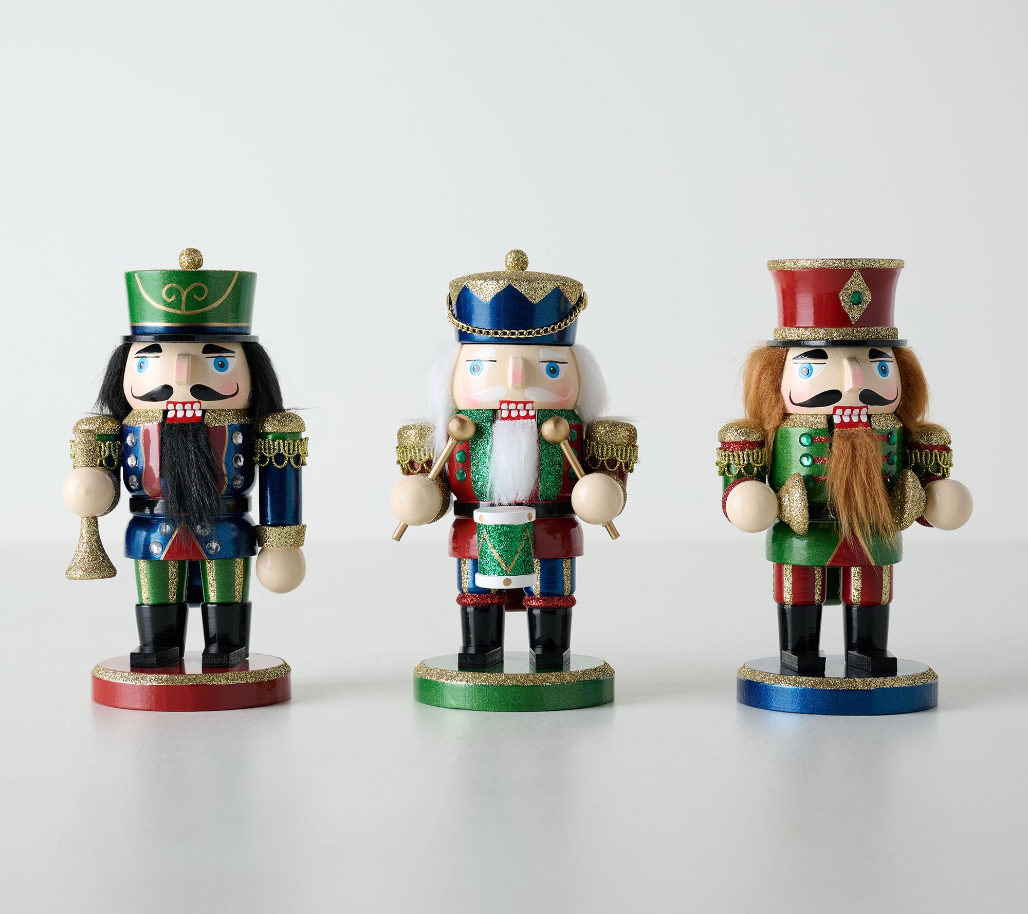 Set of 3 6" Chubby Nutcrackers by Valerie