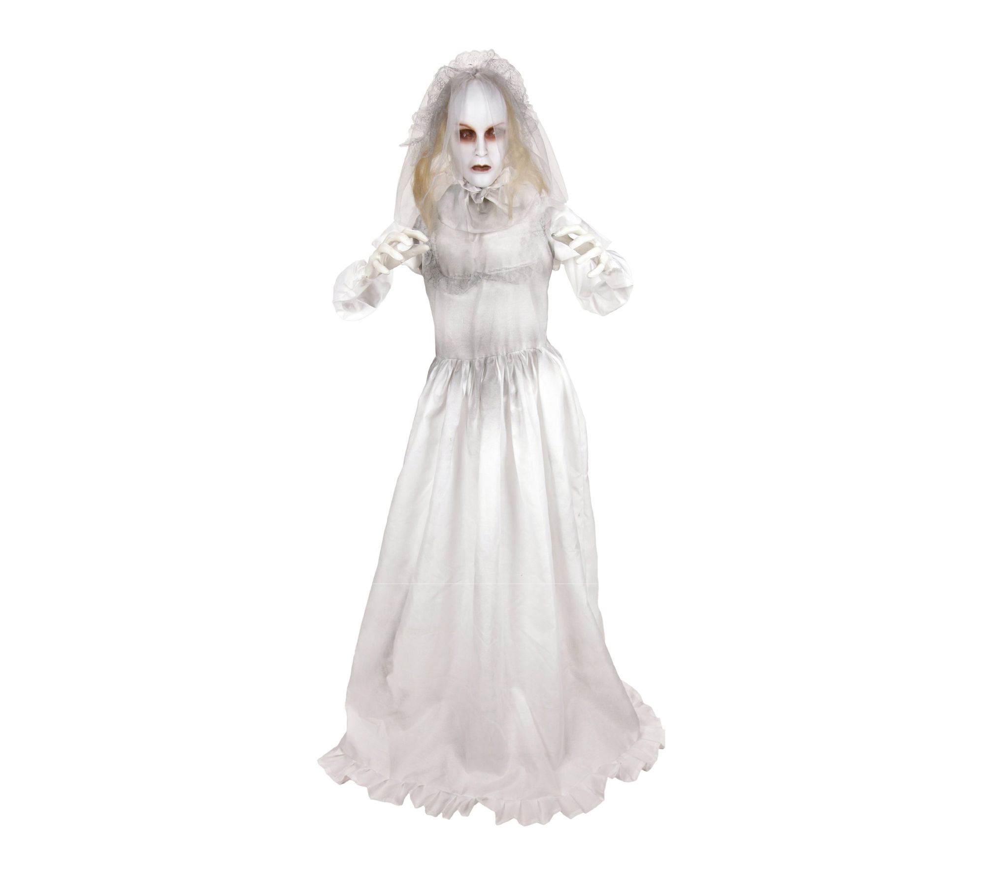 Haunted Hill Farm 5.5ft Standing Double Face Bride Animatronic