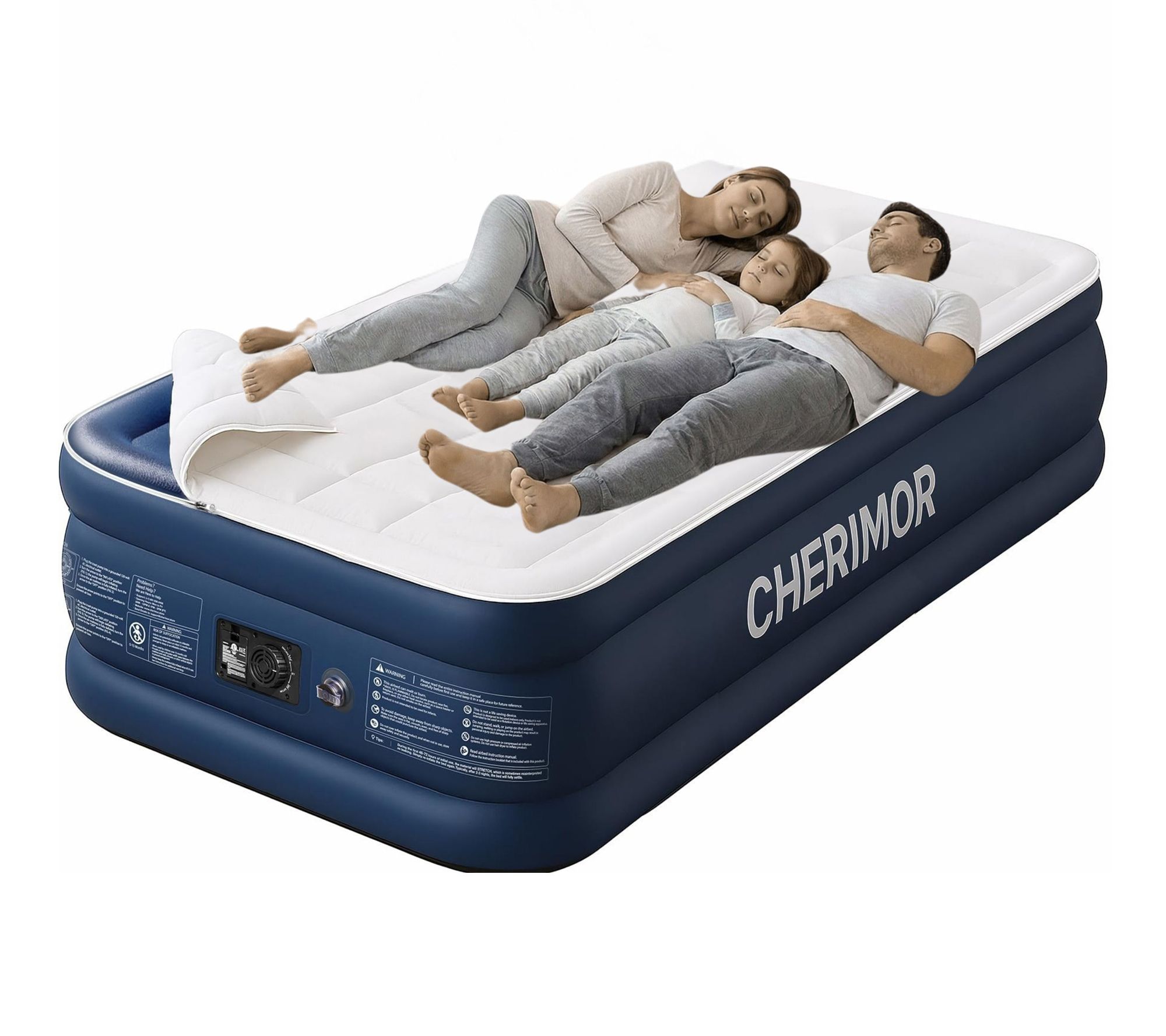 Teamson Select 20" Twin XL Air Mattress with Built-in Pump