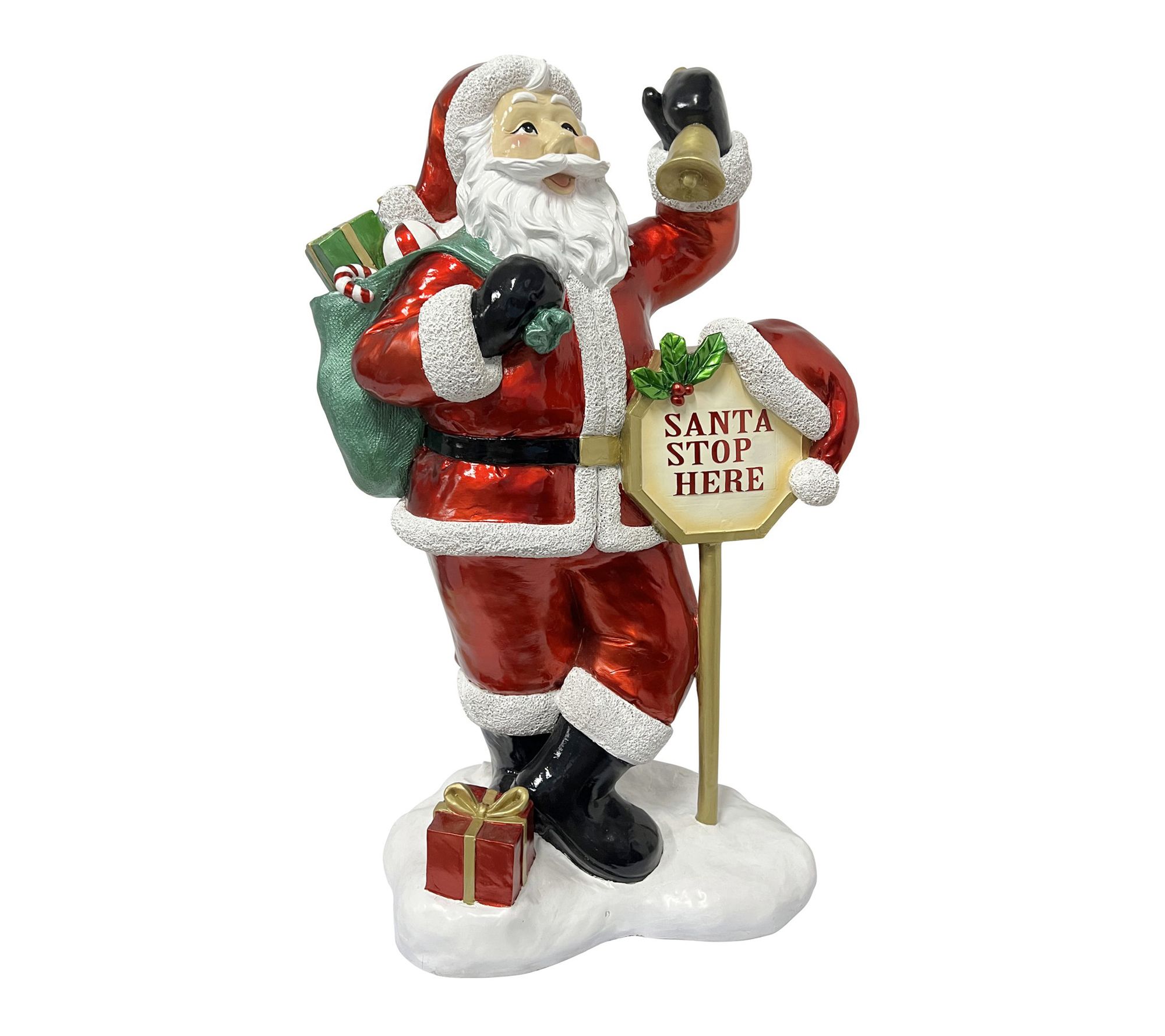 Fraser Hill Farm 3.1-Ft. Resin Santa Claus Statue