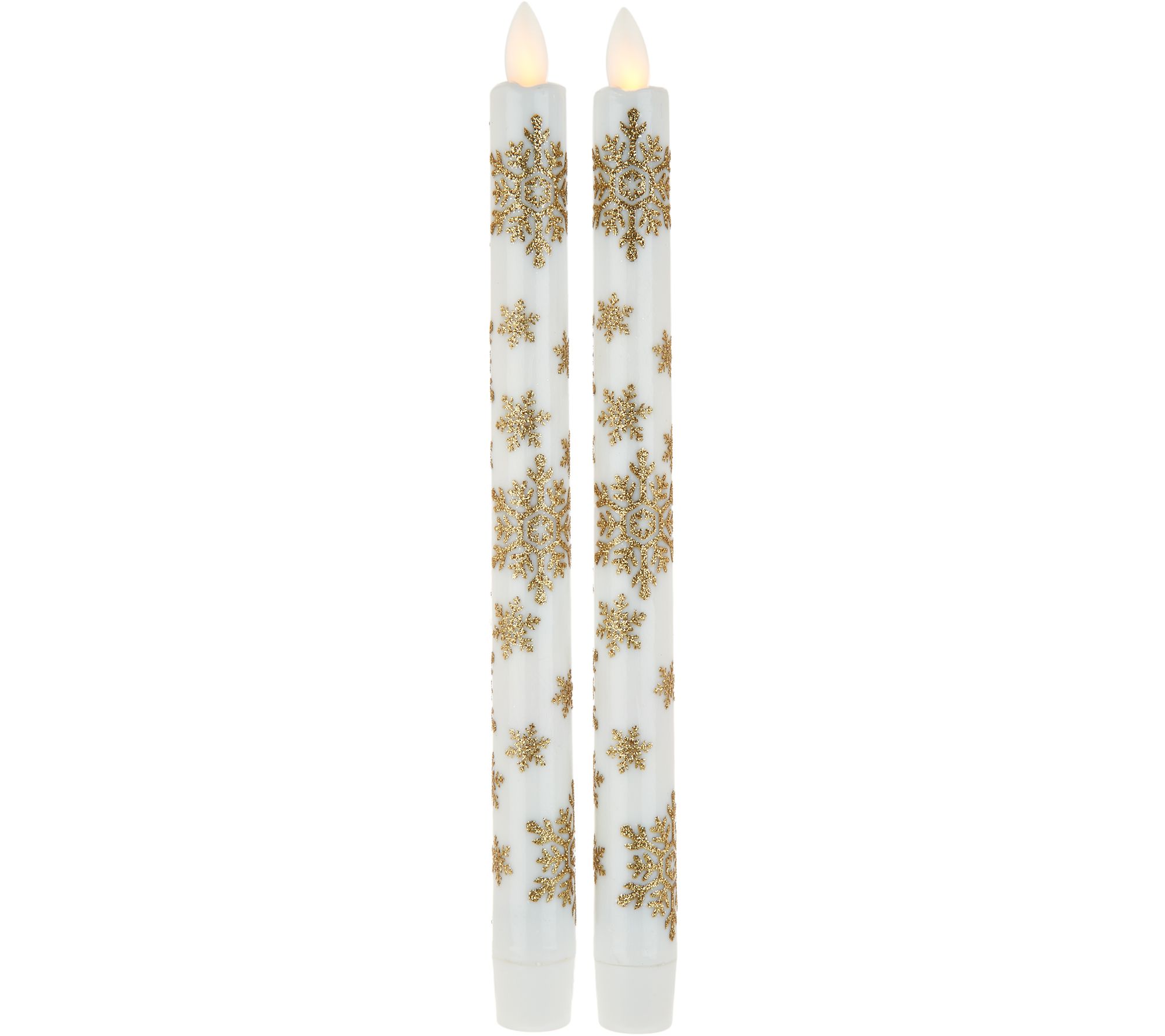Candle Impressions Set of 2 Mirage Flameless Taper Candles