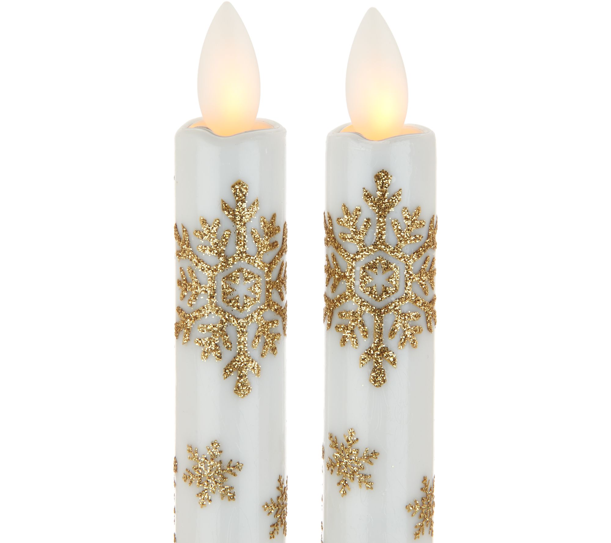 Candle Impressions Set of 2 Mirage Flameless Taper Candles