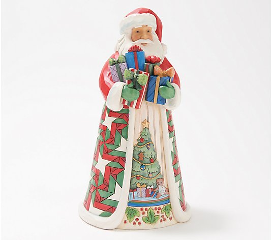 Jim Shore Heartwood Creek Santa Figurine with Gifts - QVC.com