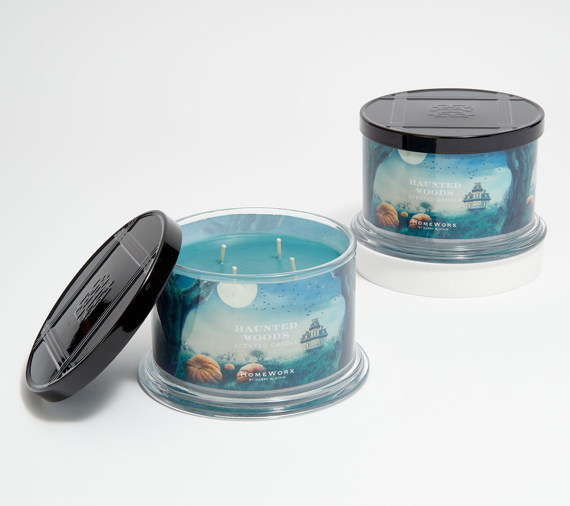 HomeWorx by Harry Slatkin S/2 Haunted Woods 18oz Candles