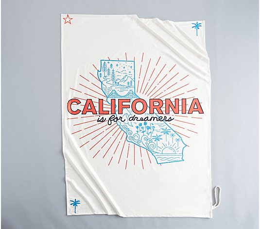 Junk Gypsy Printed Oversized 50" x 70" State Throw