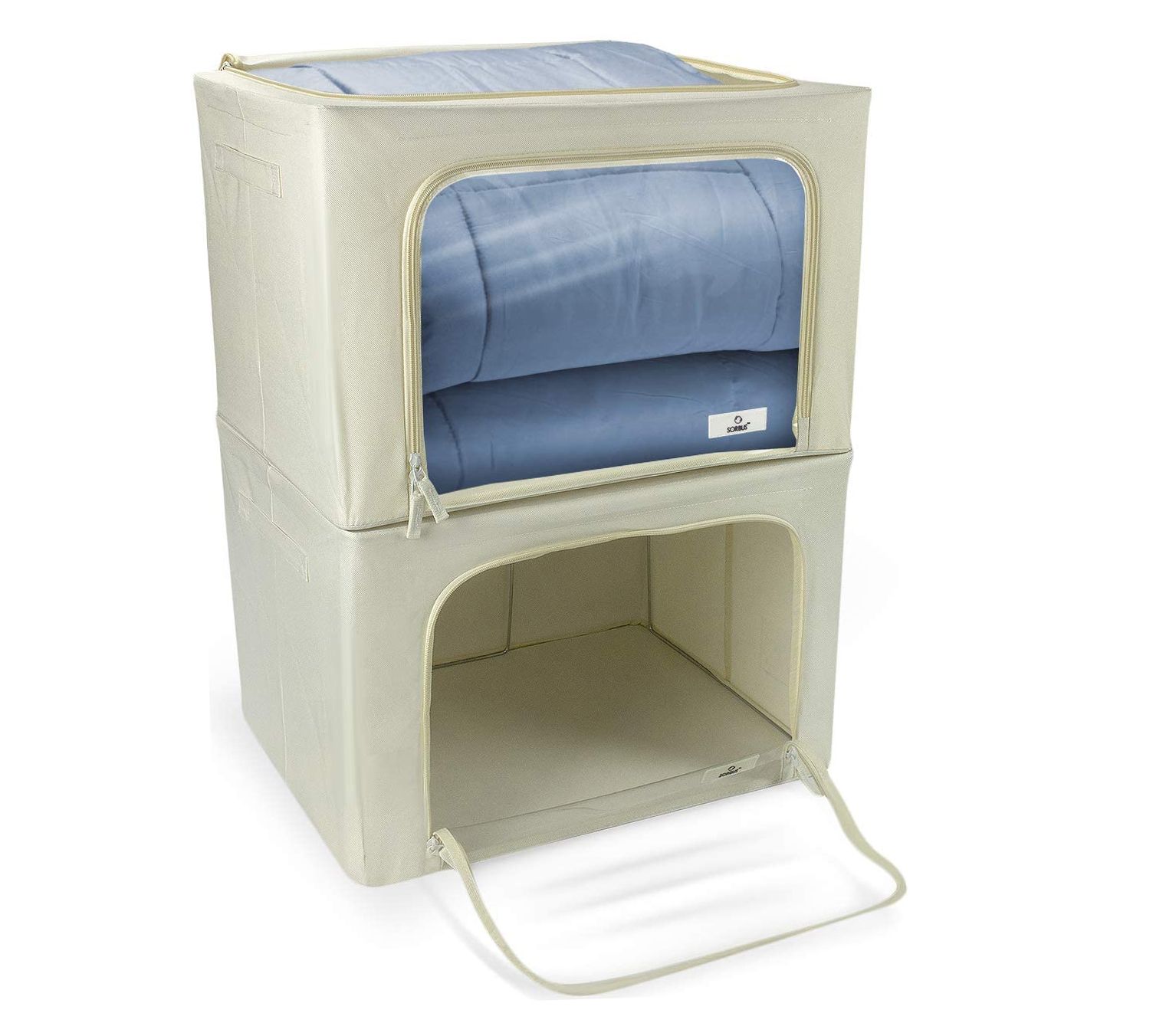 Sorbus 2 Large Foldable Storage Box Organizers